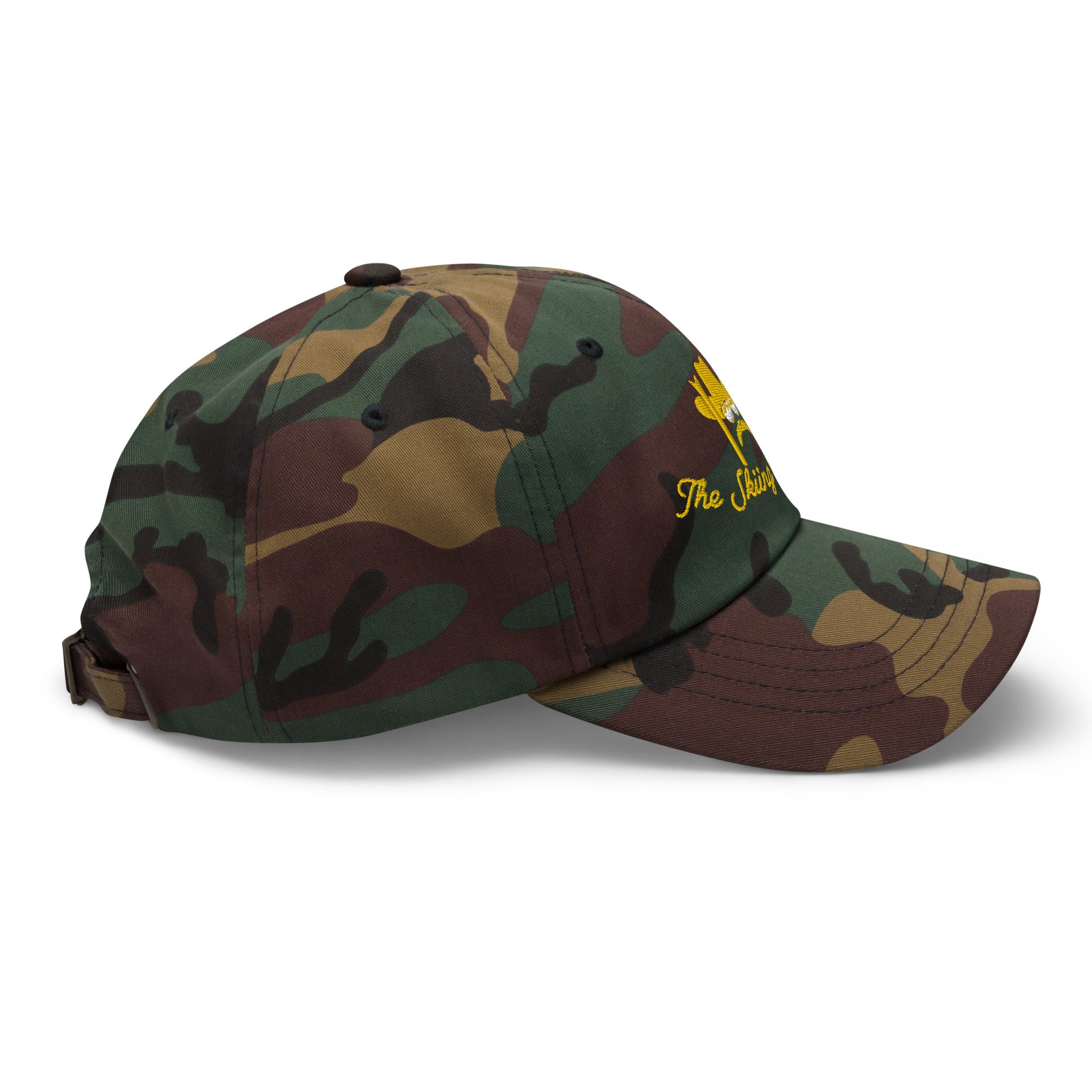 Camo Dad hat The Skiing Cowboy Gold