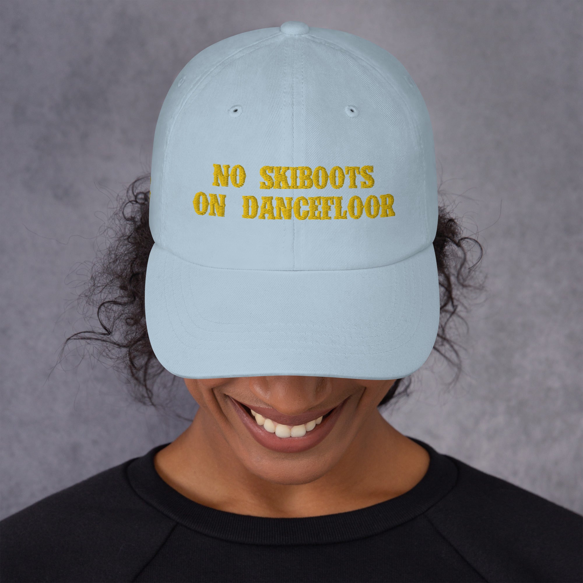 Casquette de baseball No Skiboots on Dancefloor Gold (3 sides)