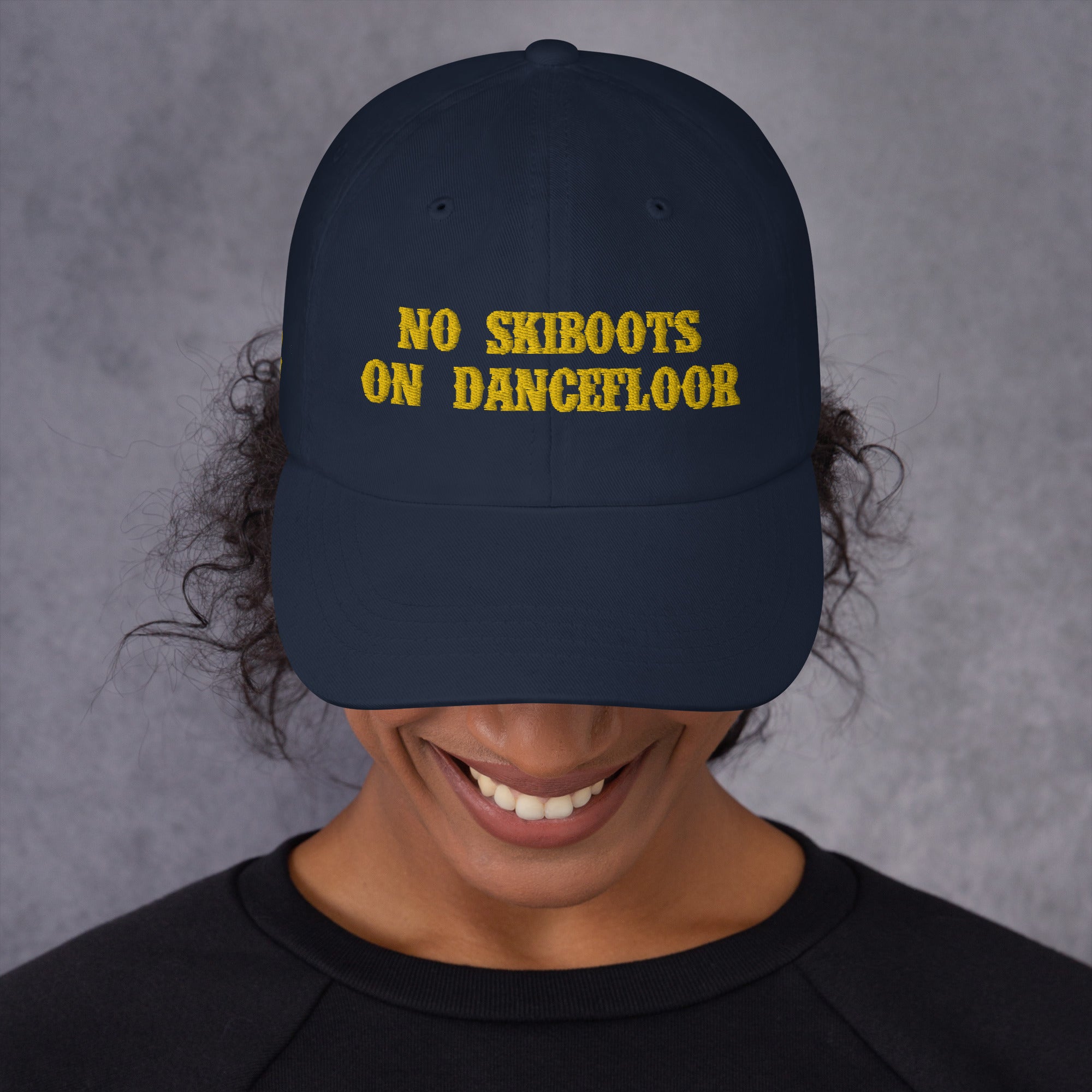 Casquette de baseball No Skiboots on Dancefloor Gold (3 sides)