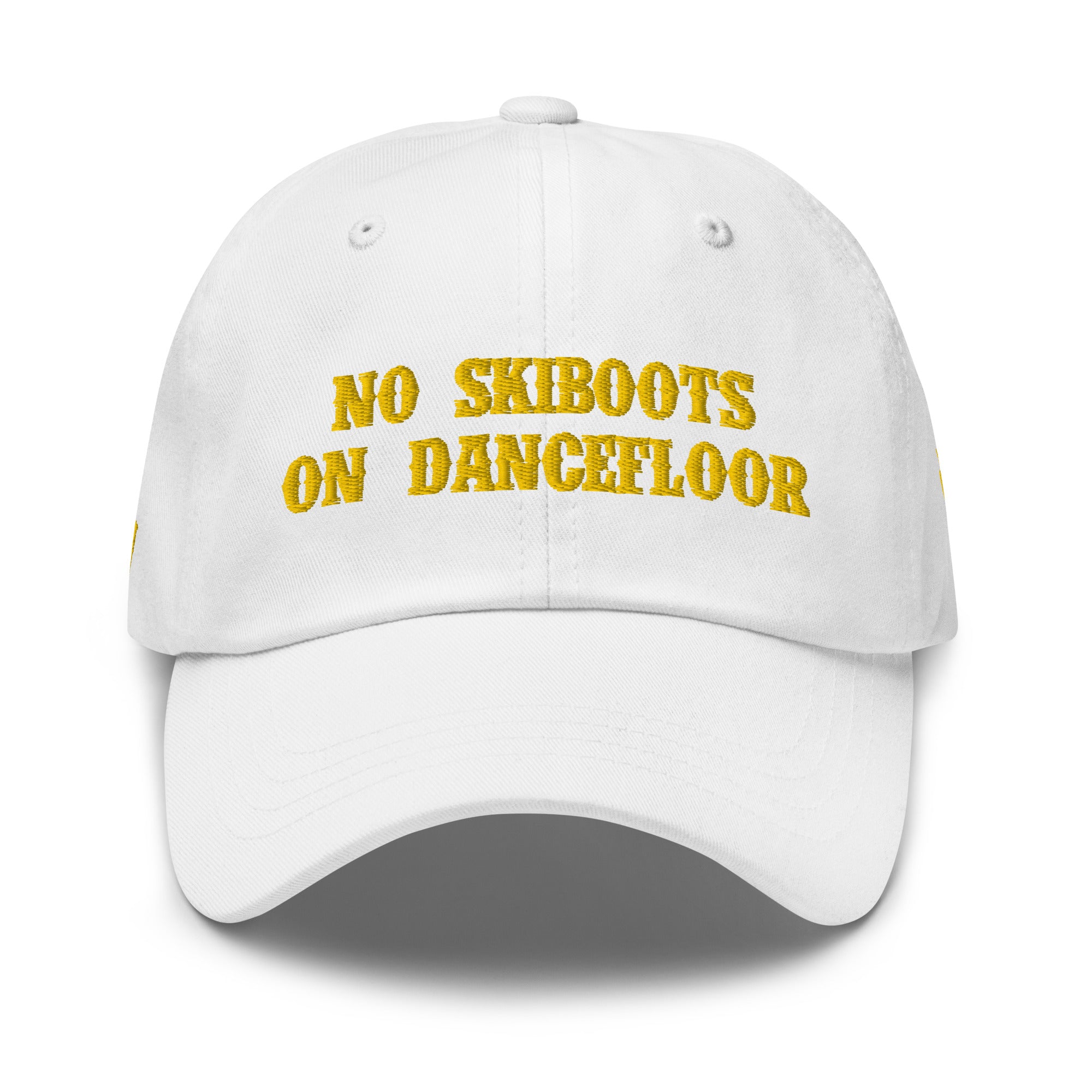 Casquette de baseball No Skiboots on Dancefloor Gold (3 sides)