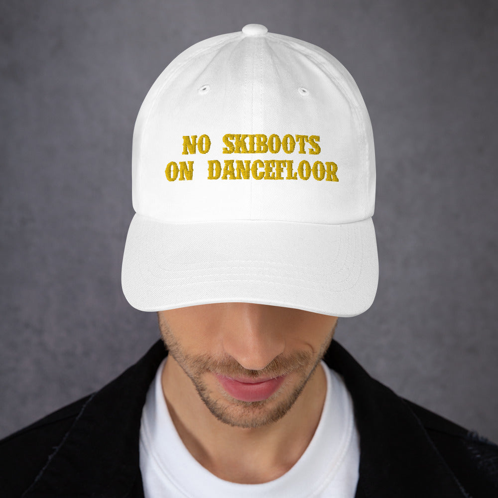 Casquette de baseball No Skiboots on Dancefloor Gold (3 sides)