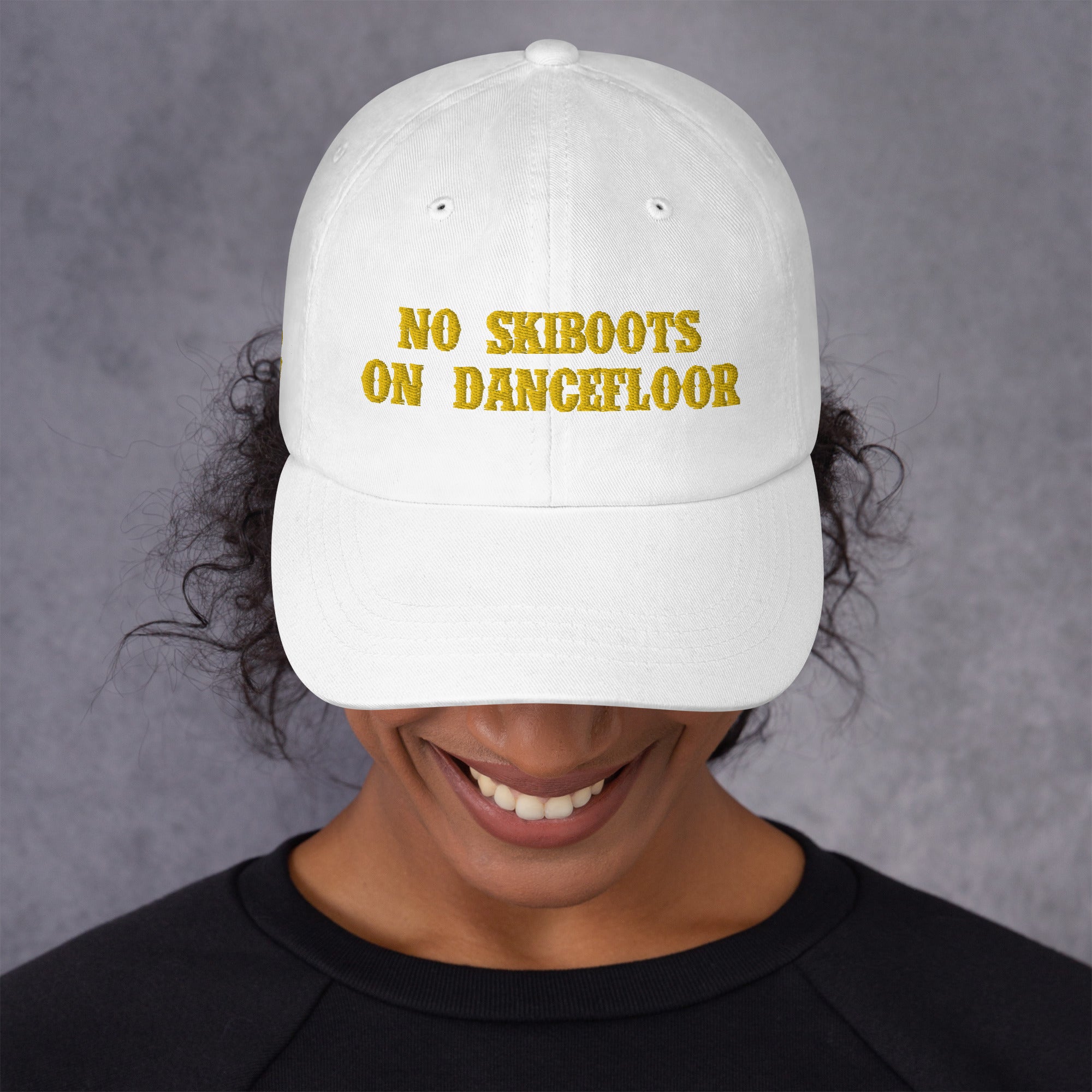 Casquette de baseball No Skiboots on Dancefloor Gold (3 sides)