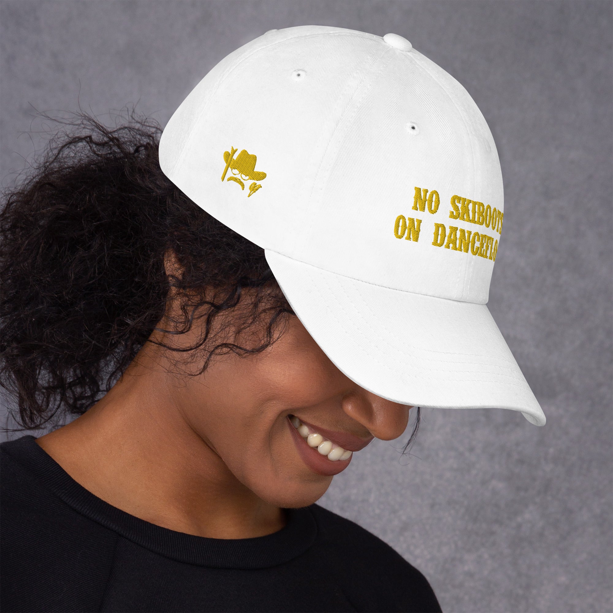 Casquette de baseball No Skiboots on Dancefloor Gold (3 sides)