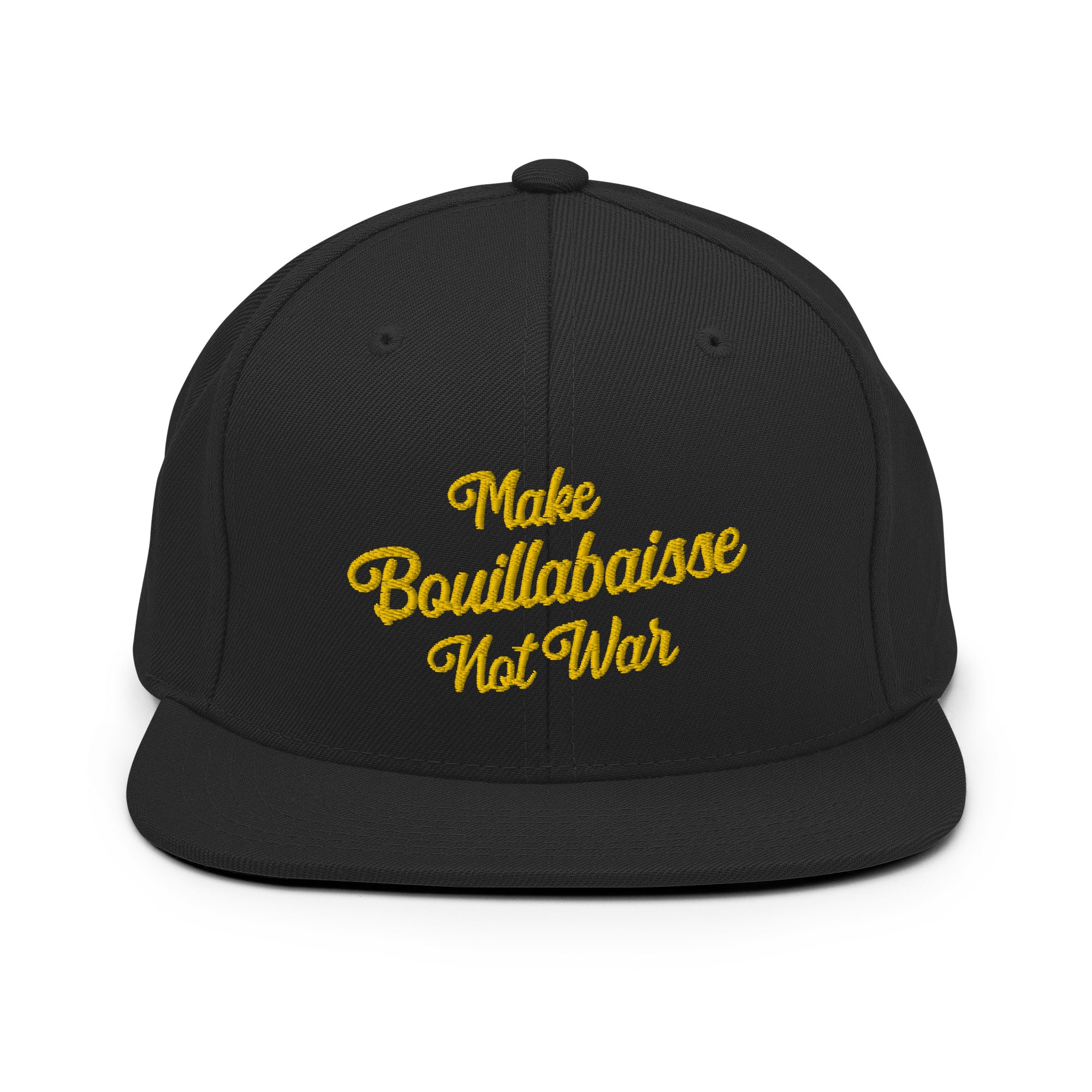 Snapback Wool Blend Cap Make Bouillabaisse Not War