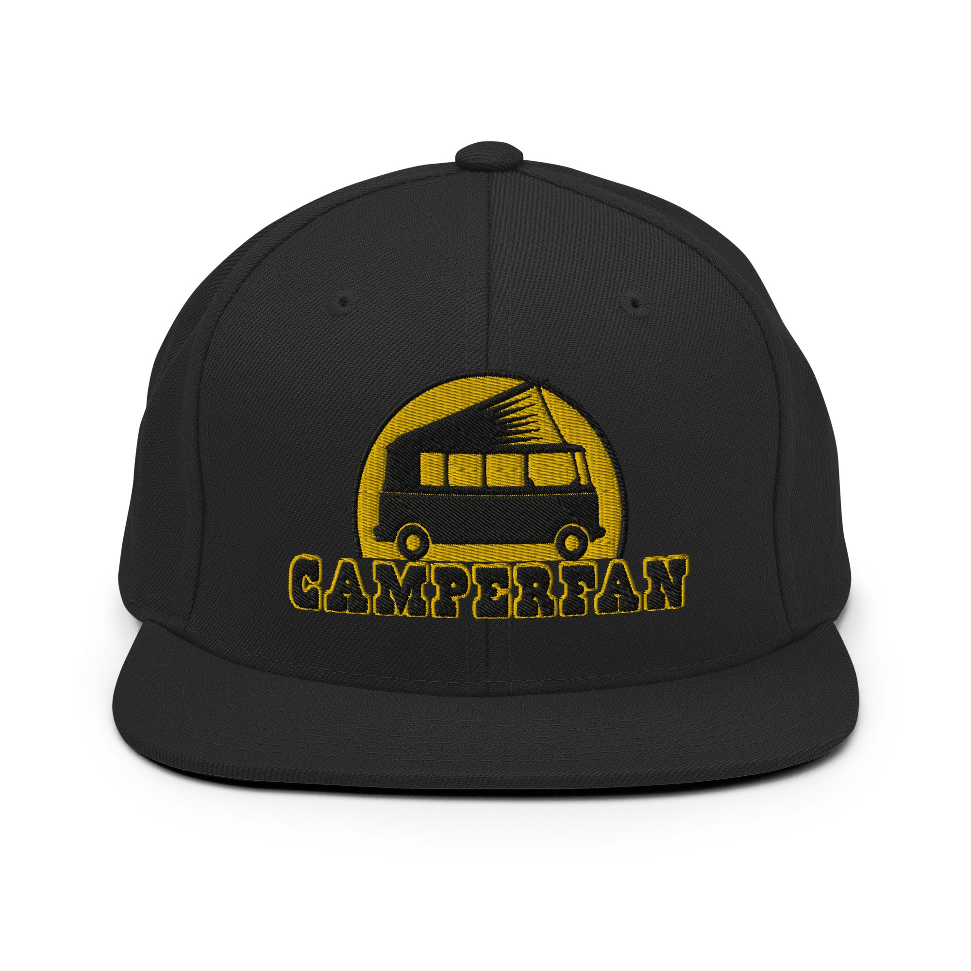 Casquette Snapback Wool Blend Camperfan black/yellow