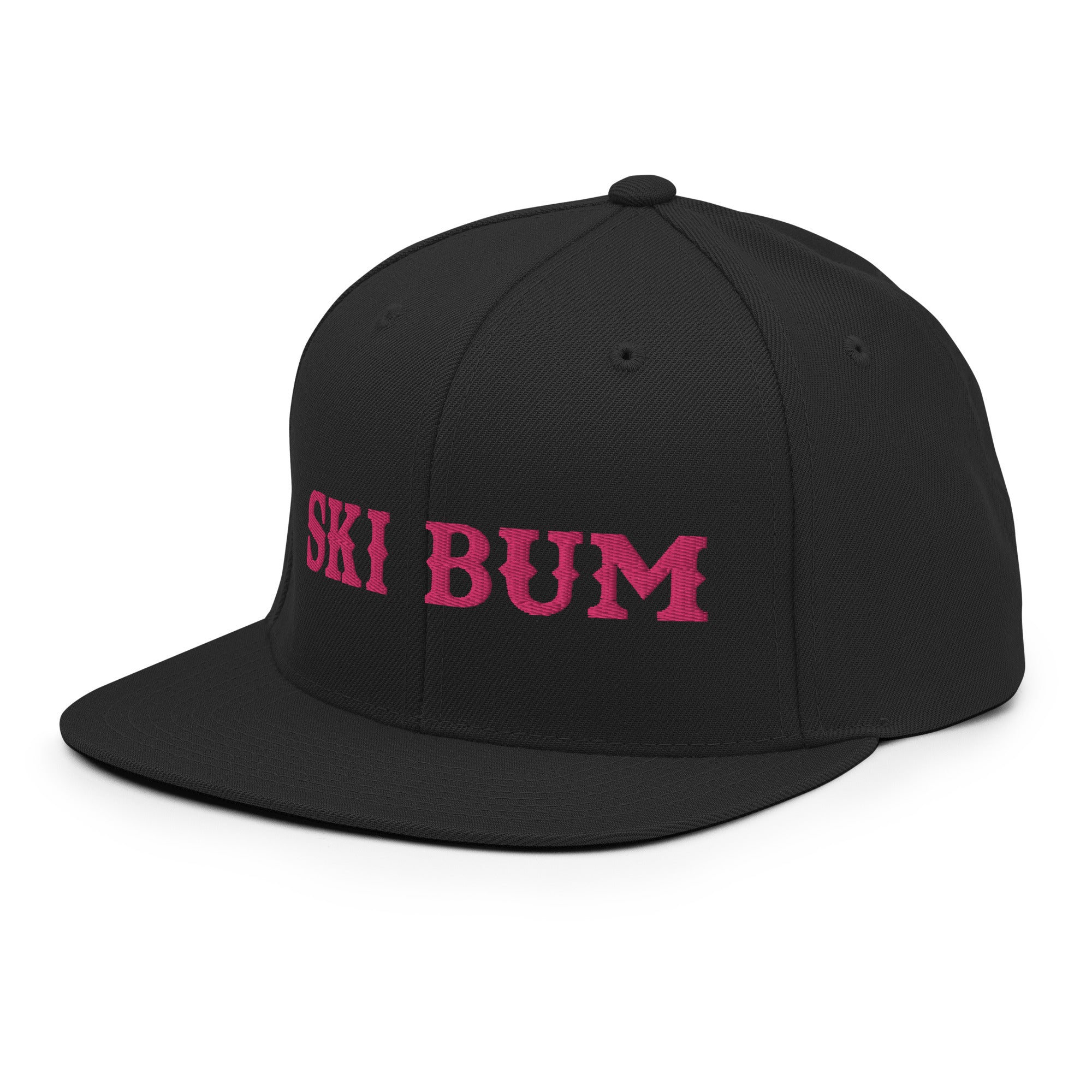 Snapback Wool Blend Cap Ski Bum Flamingo