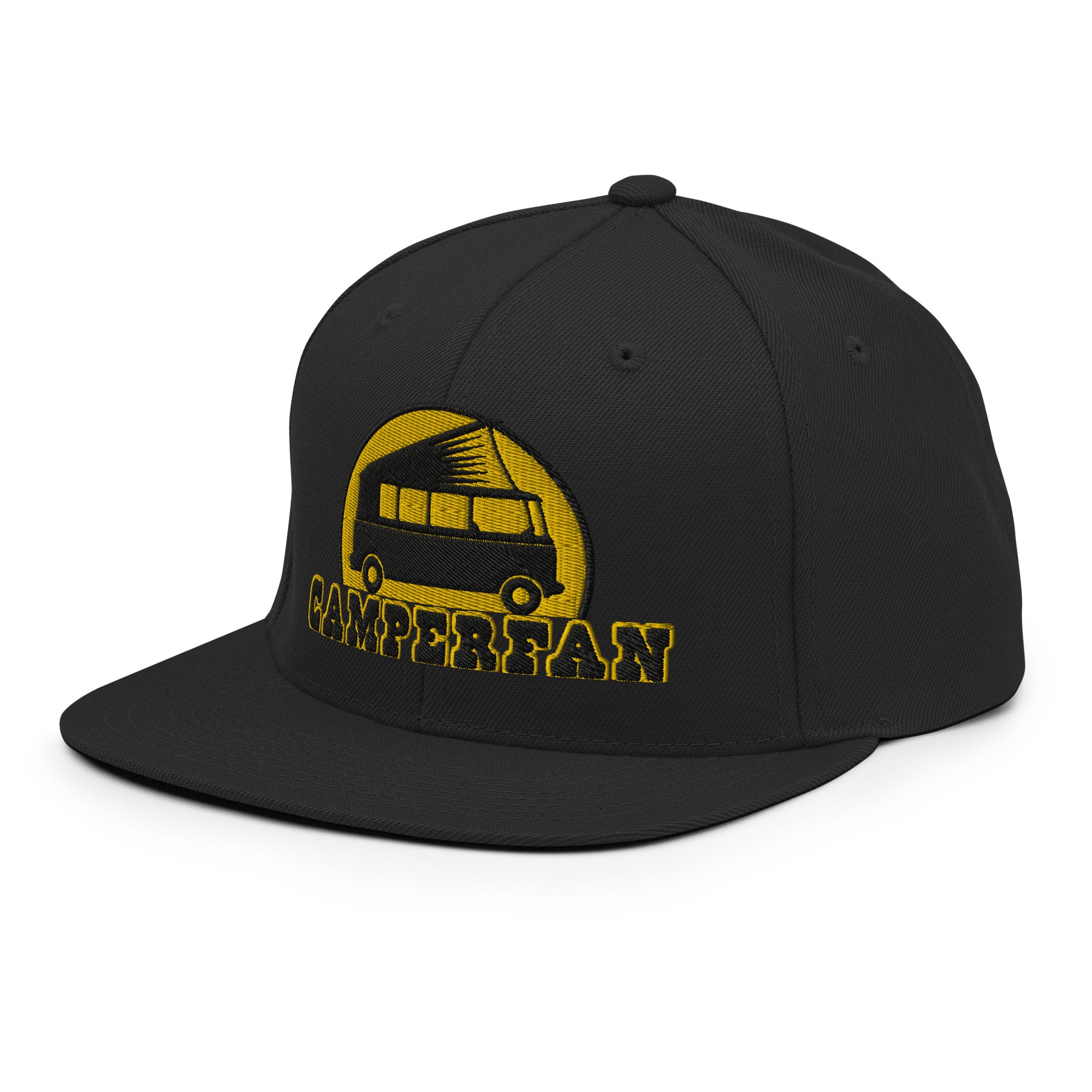 Casquette Snapback Wool Blend Camperfan black/yellow