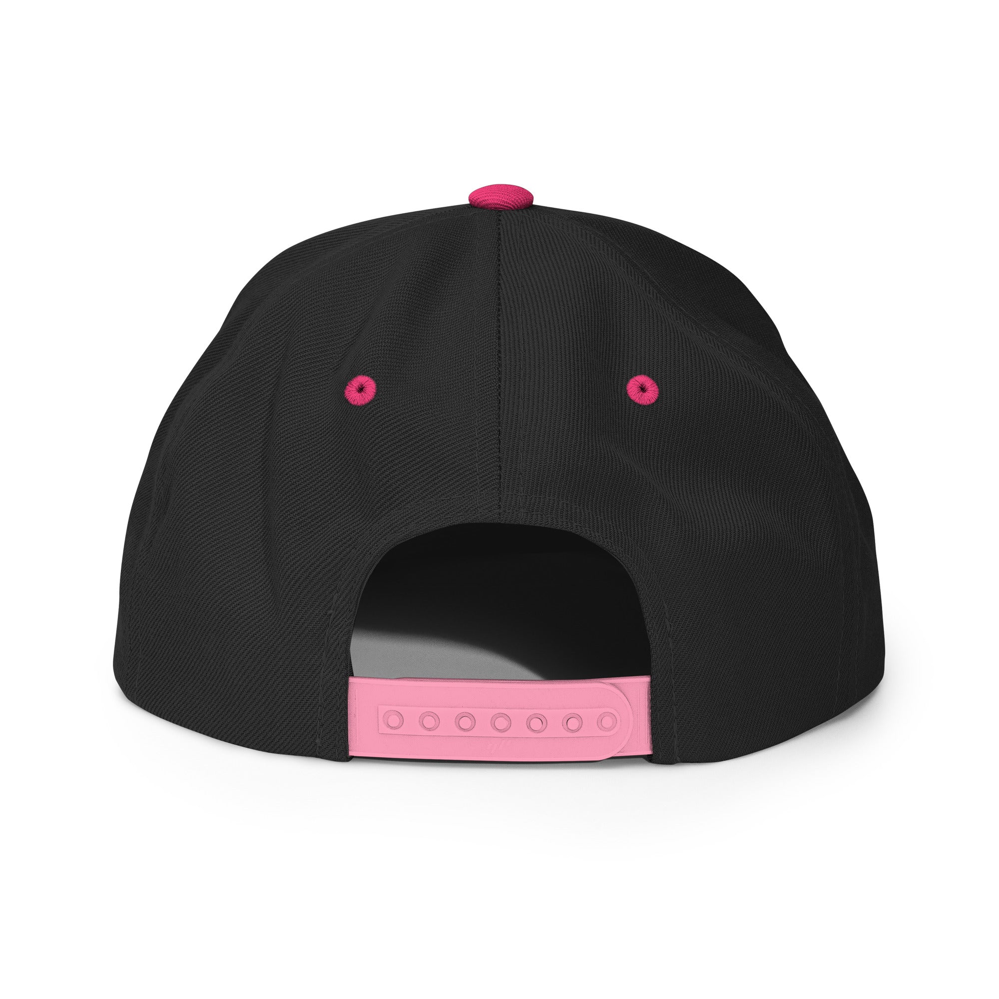 Two-Tone Snapback Wool Blend Cap Make Bouillabaisse Not War Flamingo