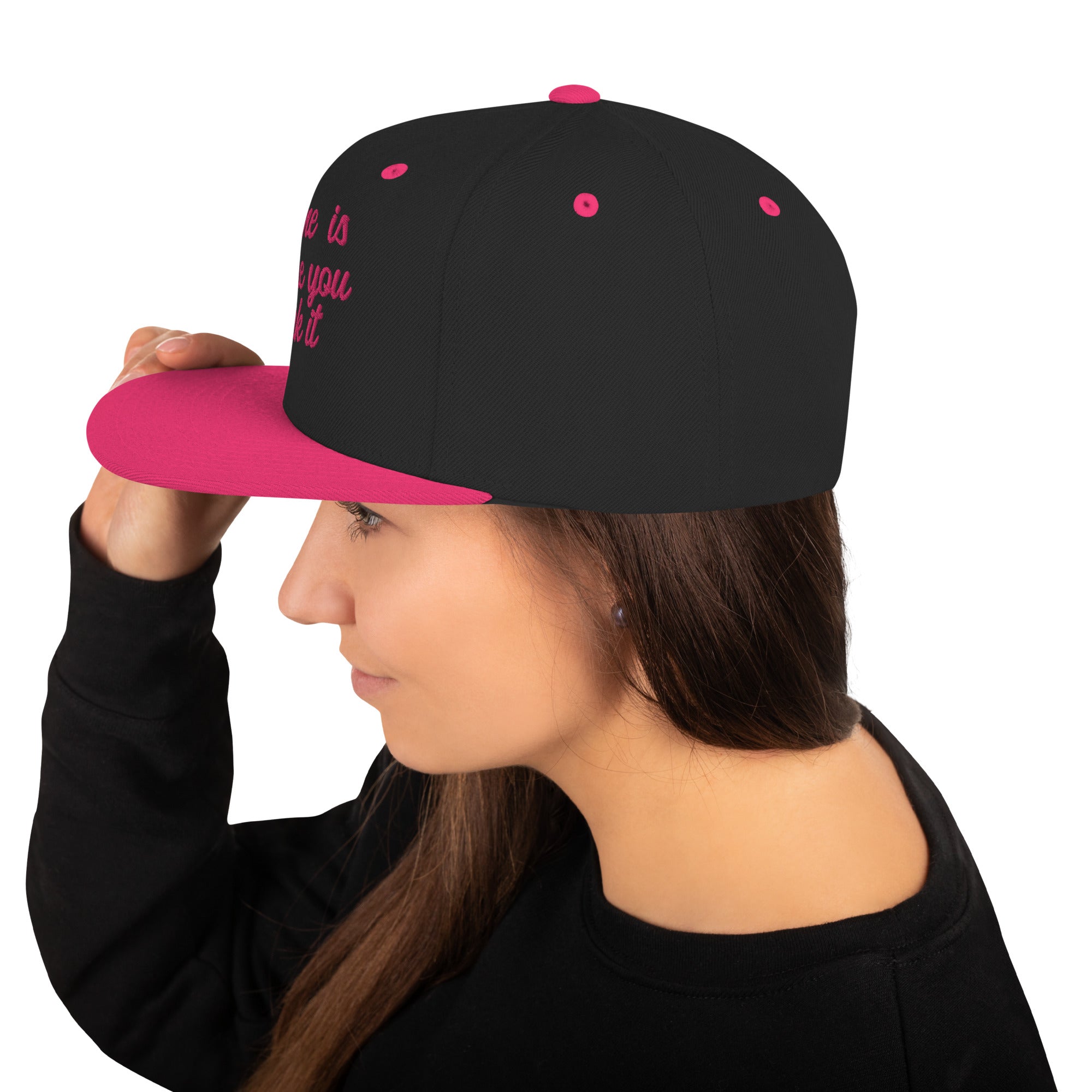 Casquette Snapback Wool Blend bicolore Home is where you park it Flamingo