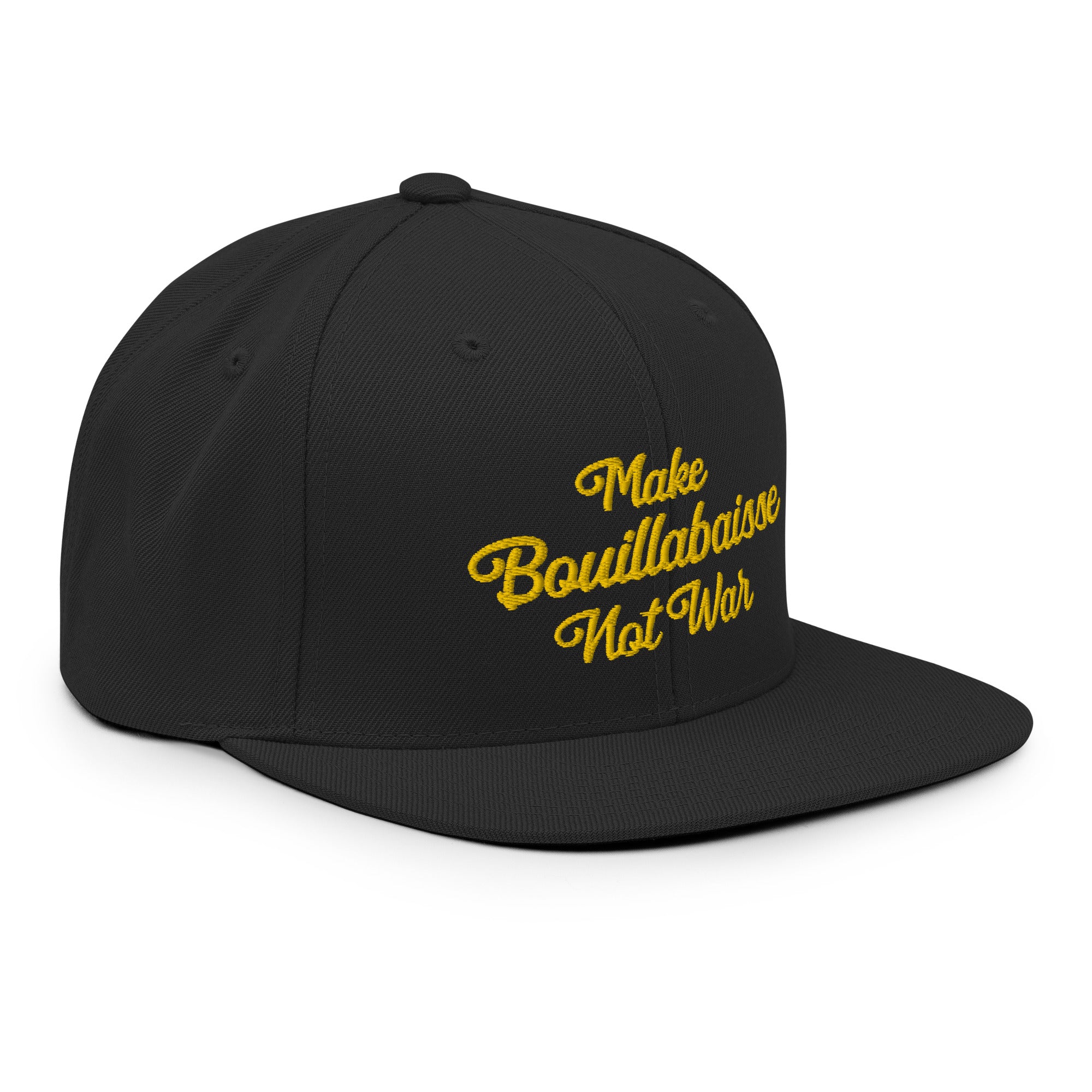 Casquette Snapback Wool Blend Make Bouillabaisse Not War