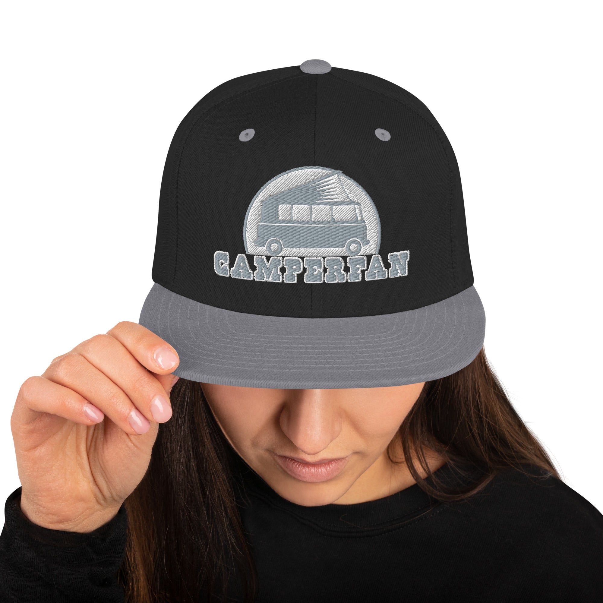 Casquette Snapback Wool Blend bicolore Camperfan grey/white