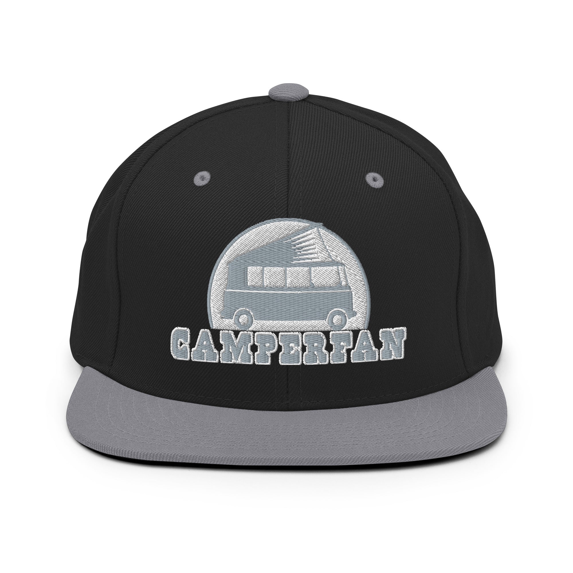 Two-Tone Snapback Wool Blend Cap Camperfan grey/white