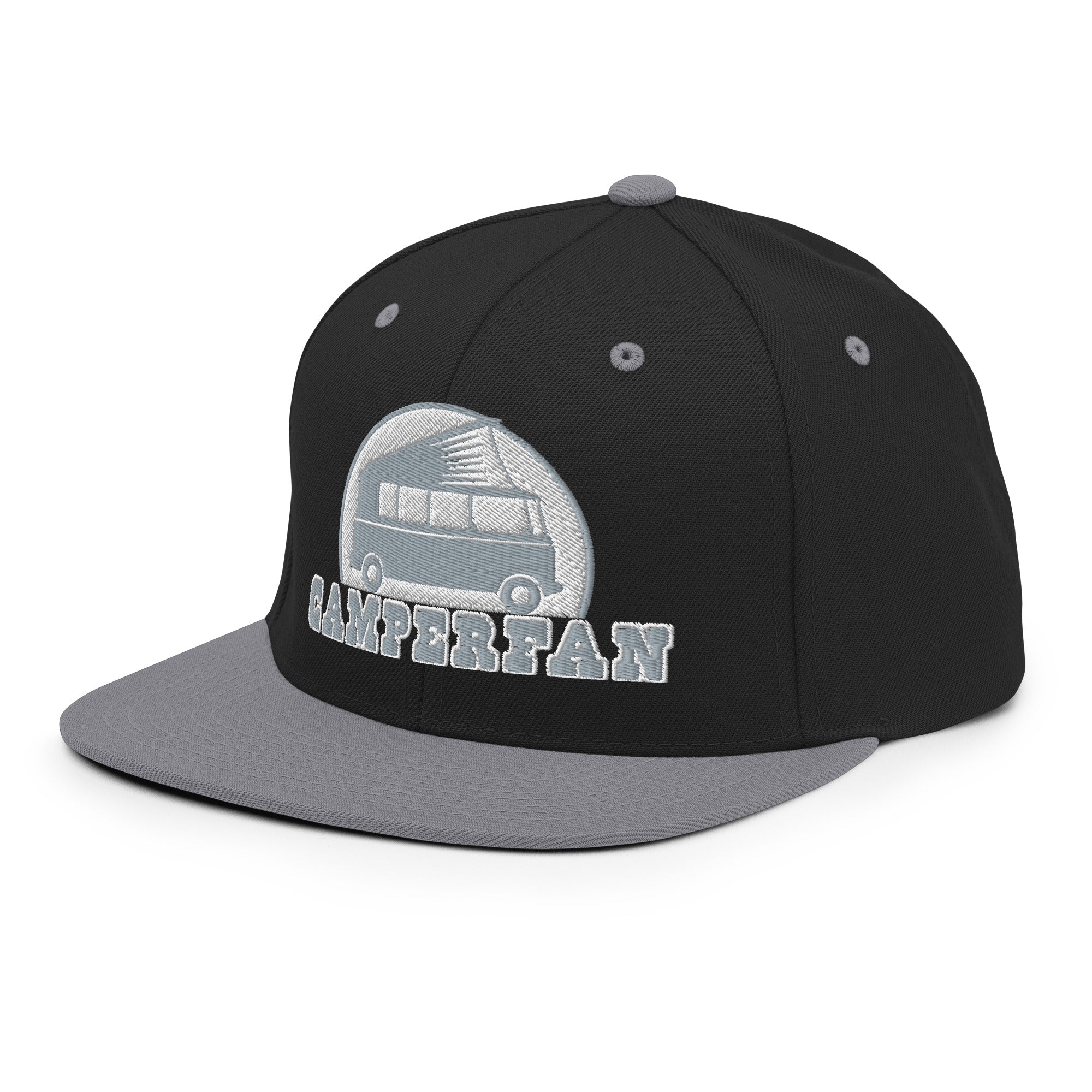 Two-Tone Snapback Wool Blend Cap Camperfan grey/white