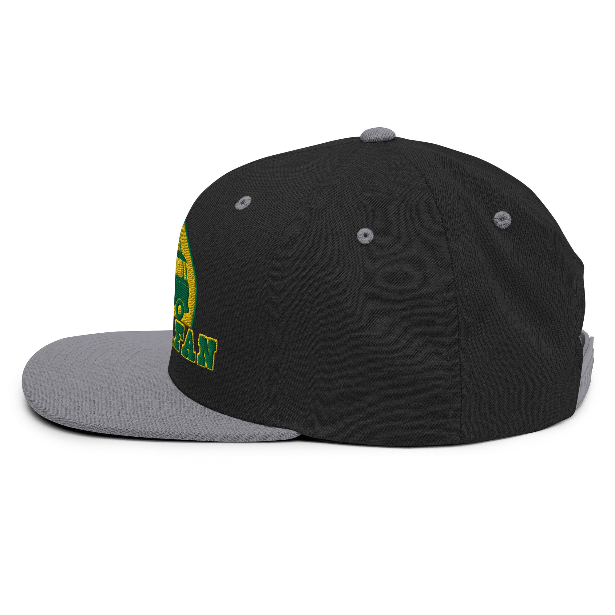 Two-Tone Snapback Wool Blend Cap Camperfan green/yellow