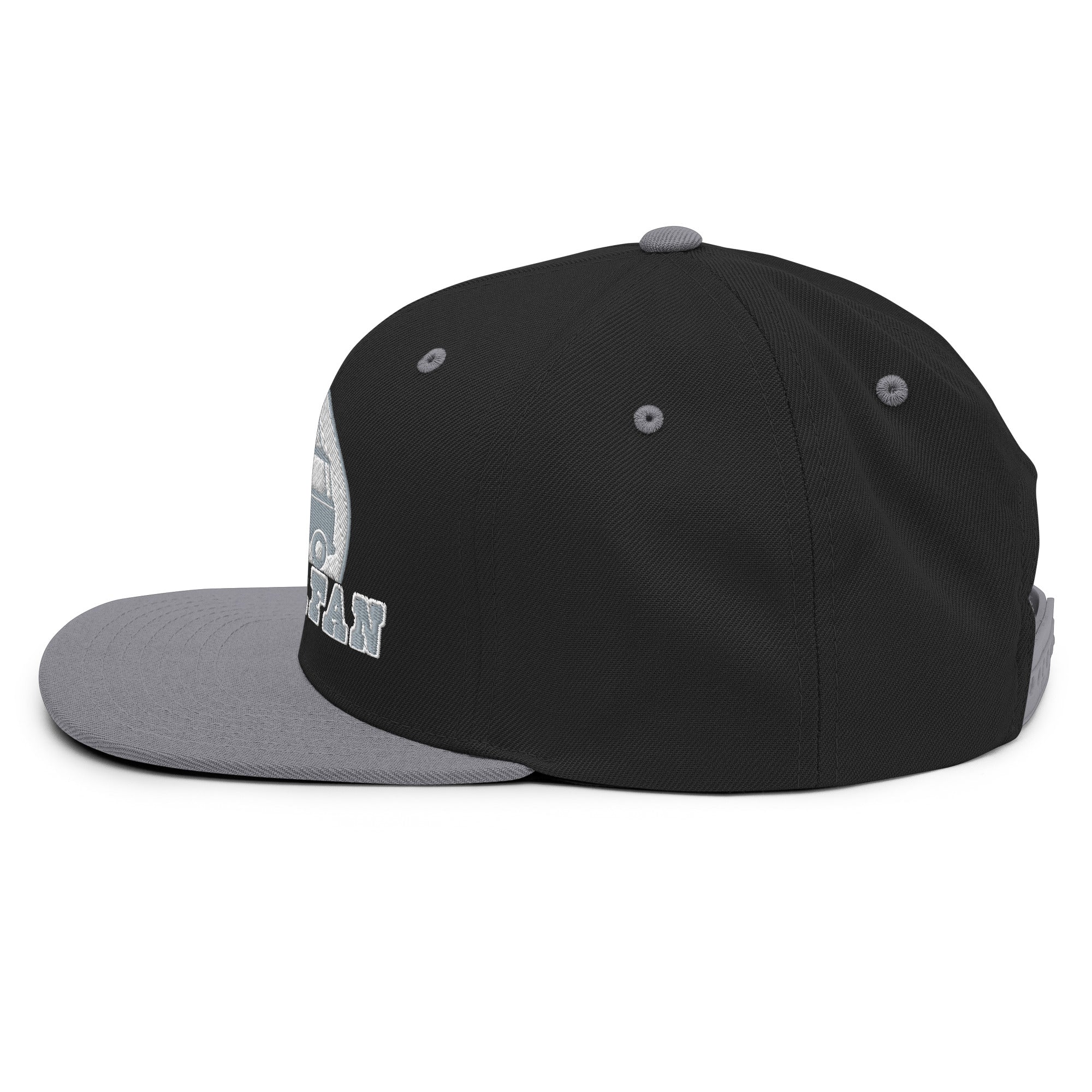 Two-Tone Snapback Wool Blend Cap Camperfan grey/white