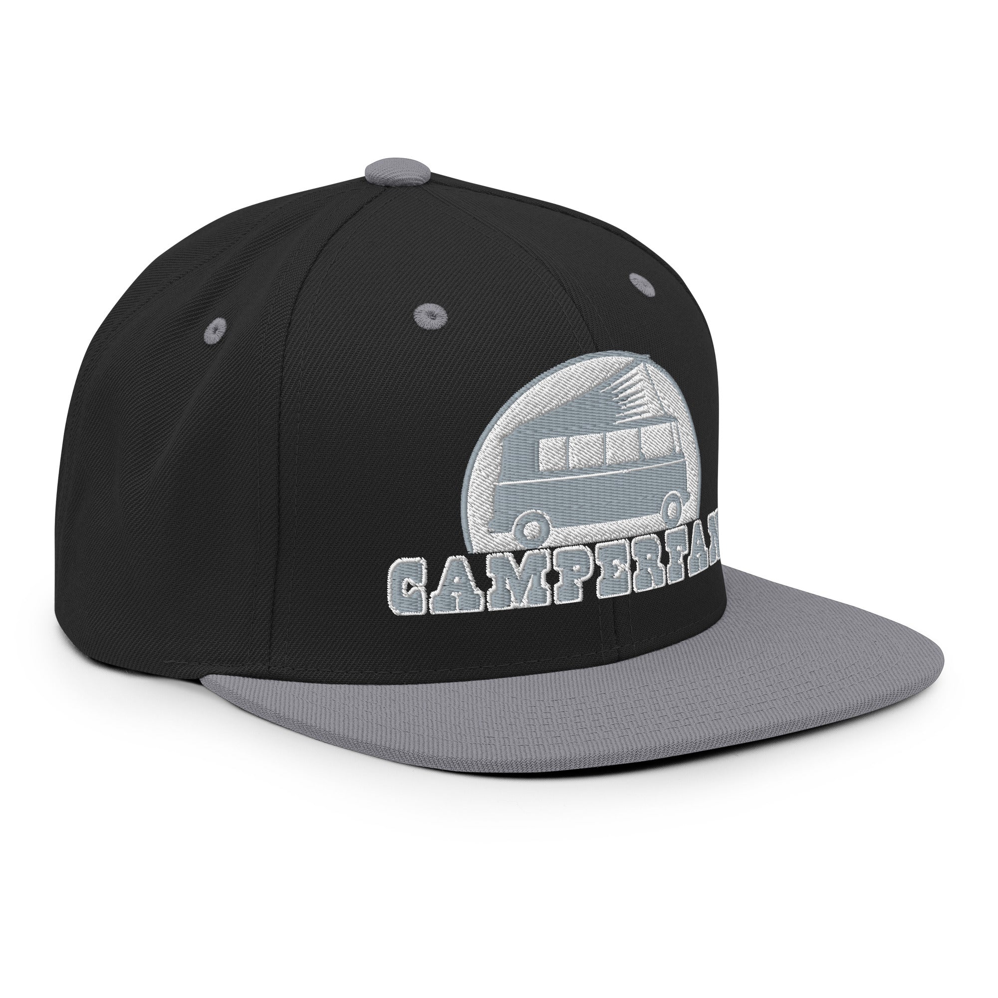 Two-Tone Snapback Wool Blend Cap Camperfan grey/white