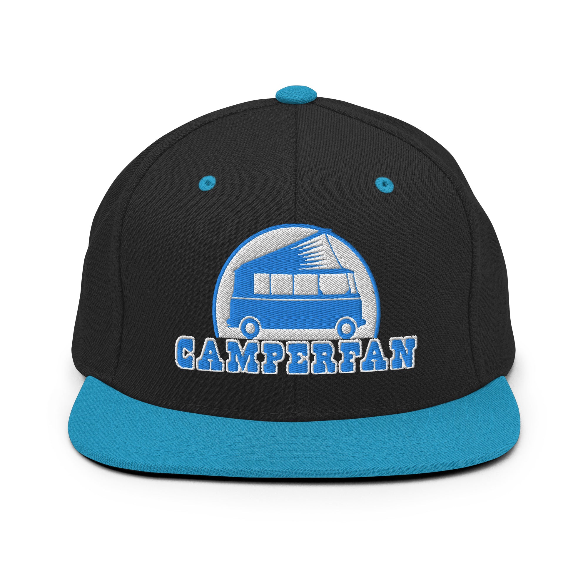 Two-Tone Snapback Wool Blend Cap Camperfan blue/white