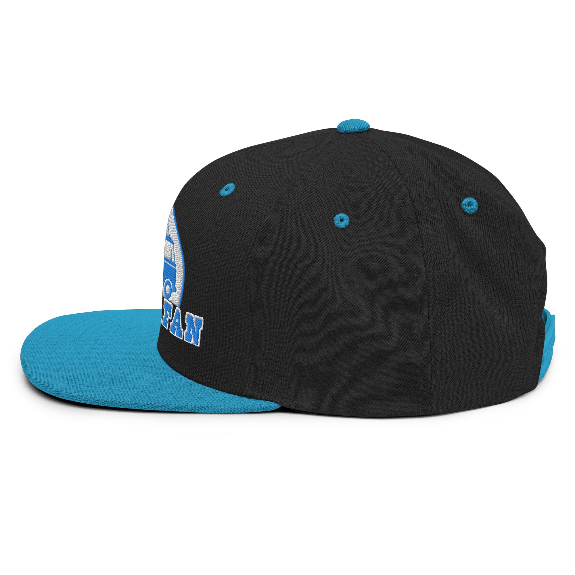 Two-Tone Snapback Wool Blend Cap Camperfan blue/white