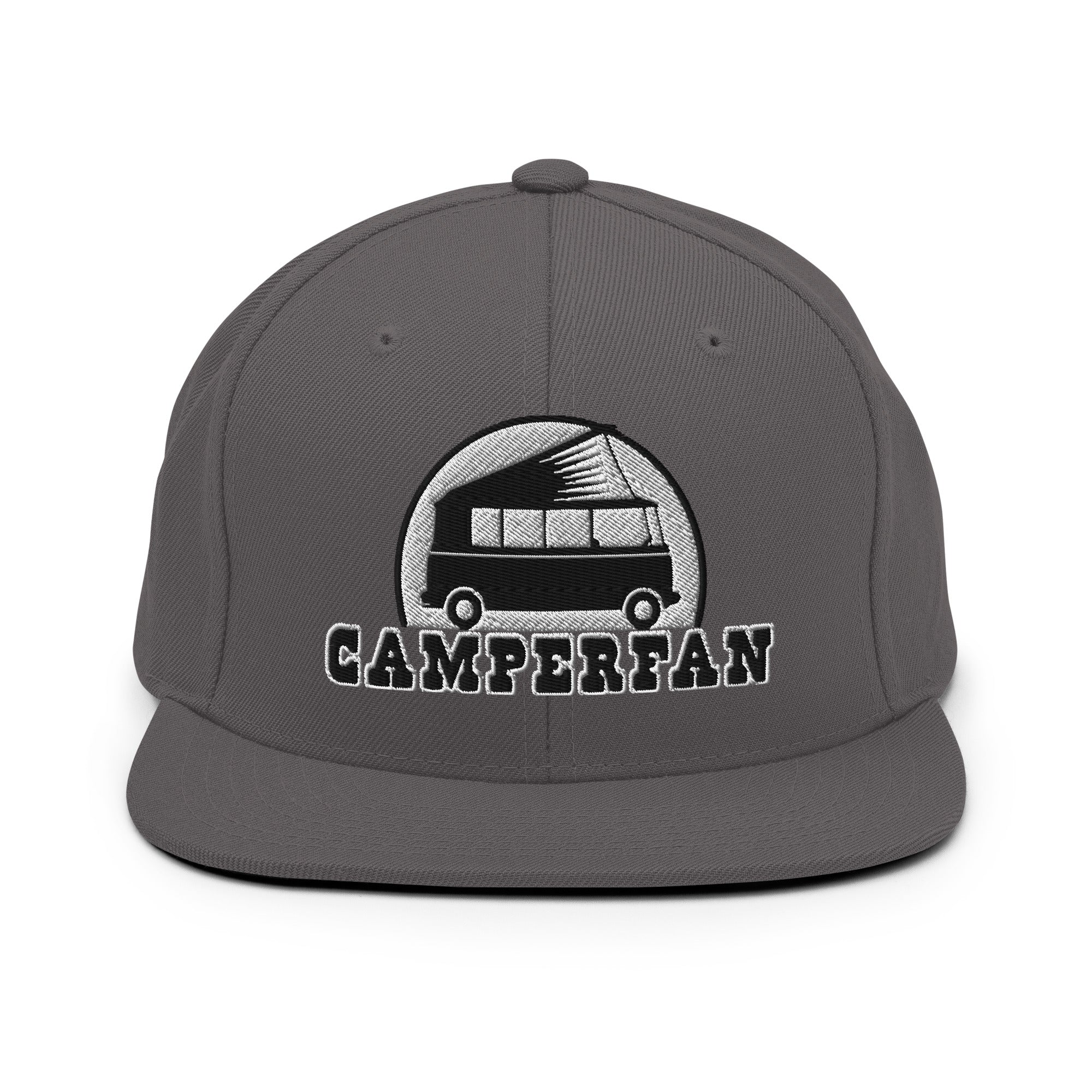 Two-Tone Snapback Wool Blend Cap Camperfan white/black