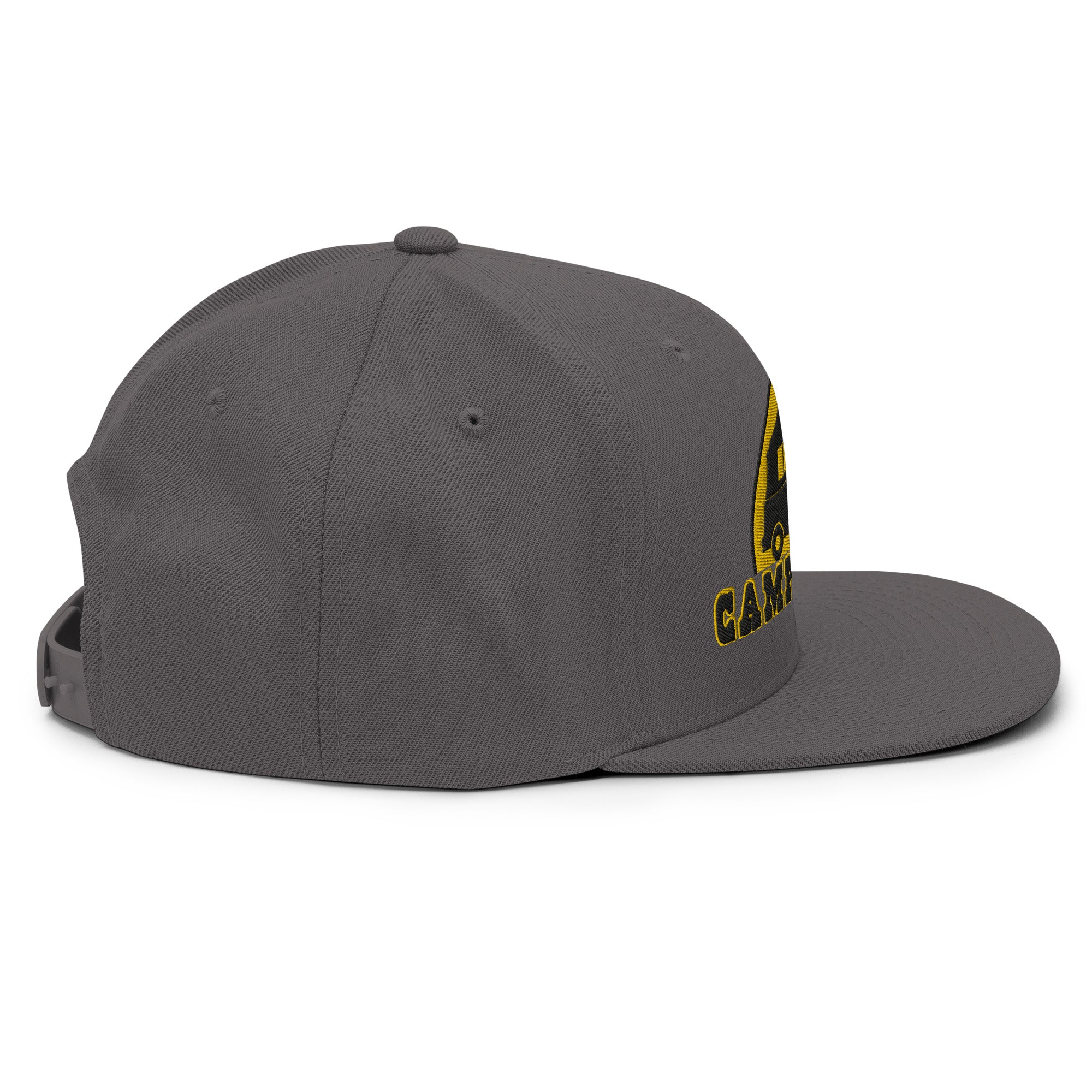 Snapback Wool Blend Cap Camperfan black/yellow