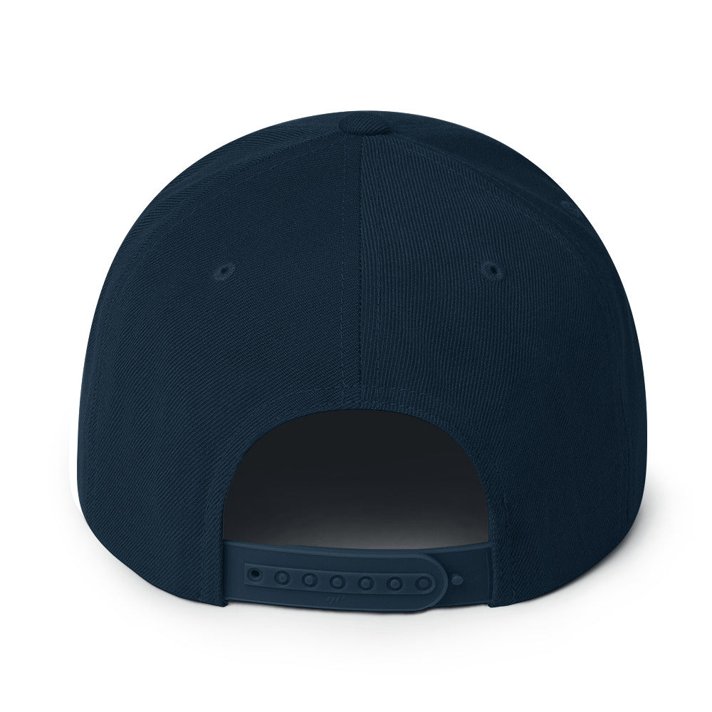 Snapback Wool Blend Cap Keep The Sea Clean Gold