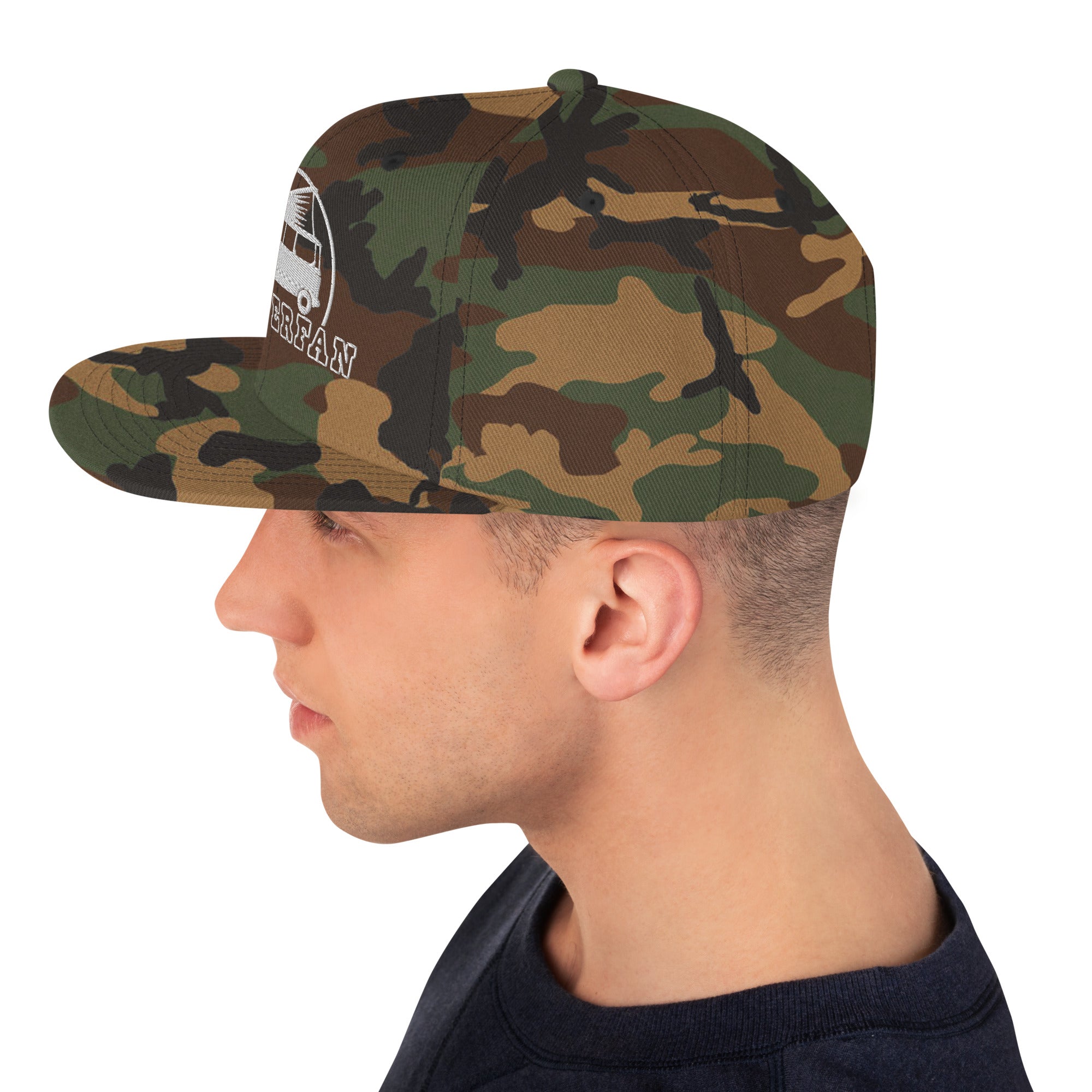 Casquette Snapback camouflage Camperfan white