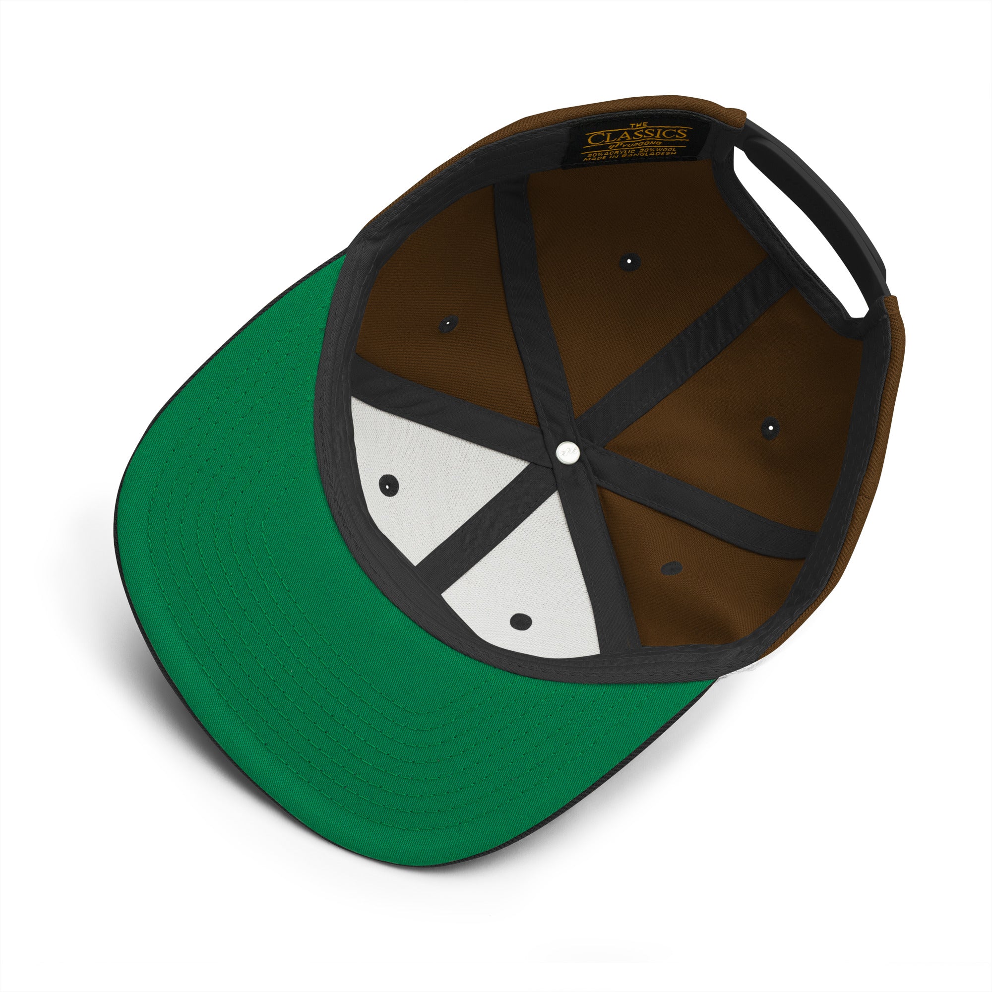 Casquette Snapback camouflage Camperfan green/yellow