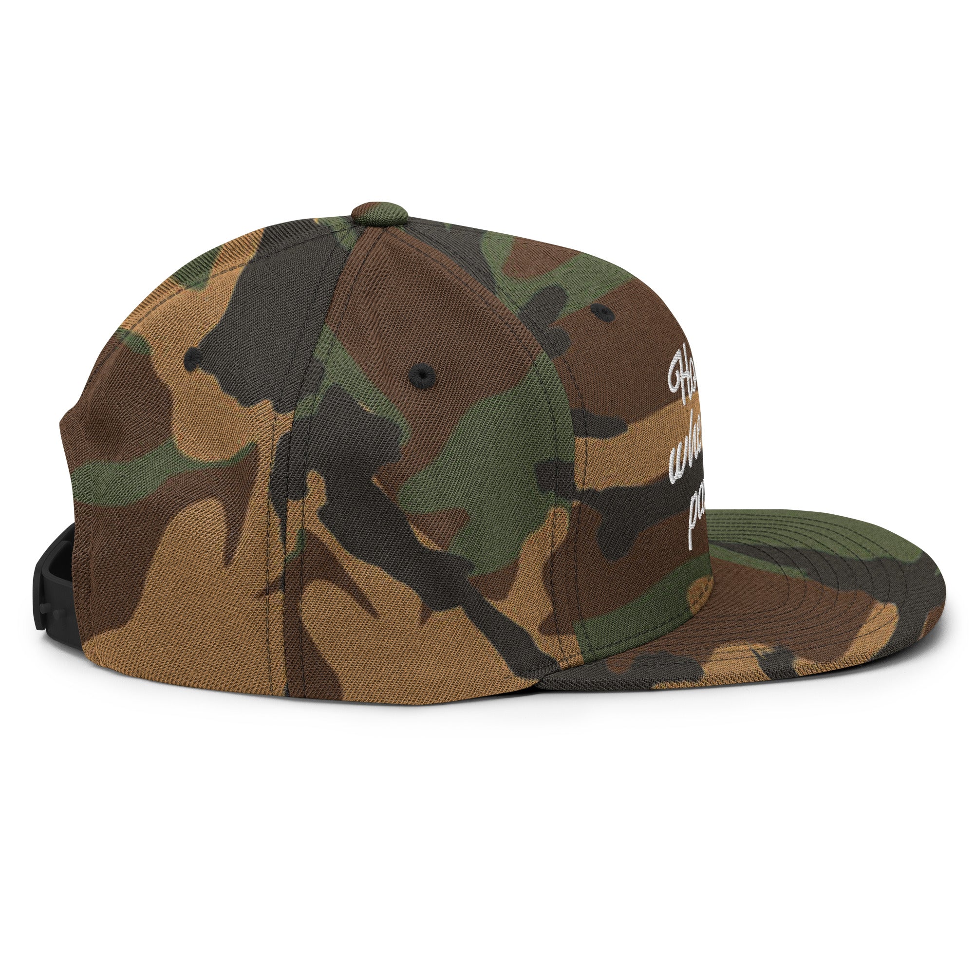 Casquette Snapback camouflage Home is where you park it