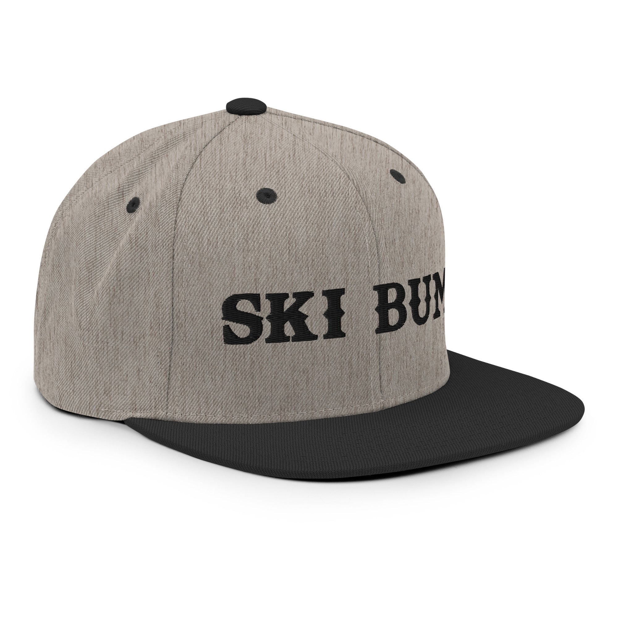 Casquette Snapback Wool Blend bicolore Ski Bum Black