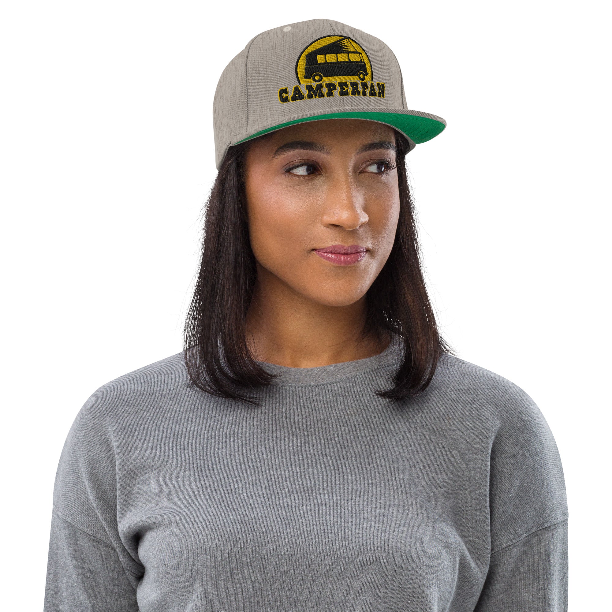 Casquette Snapback Wool Blend Camperfan black/yellow