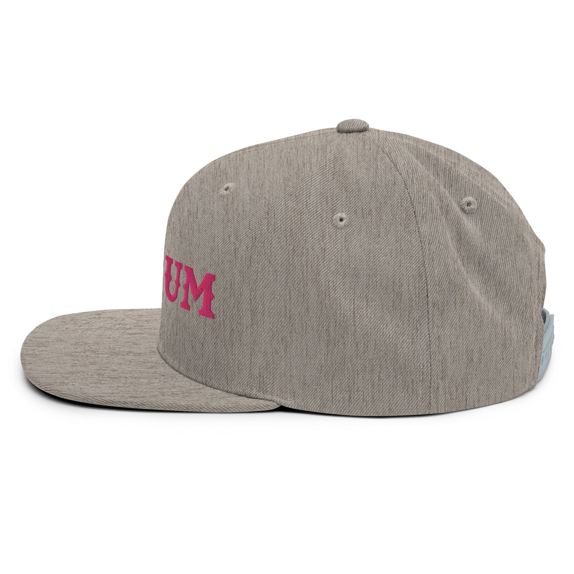 Snapback Wool Blend Cap Ski Bum Flamingo