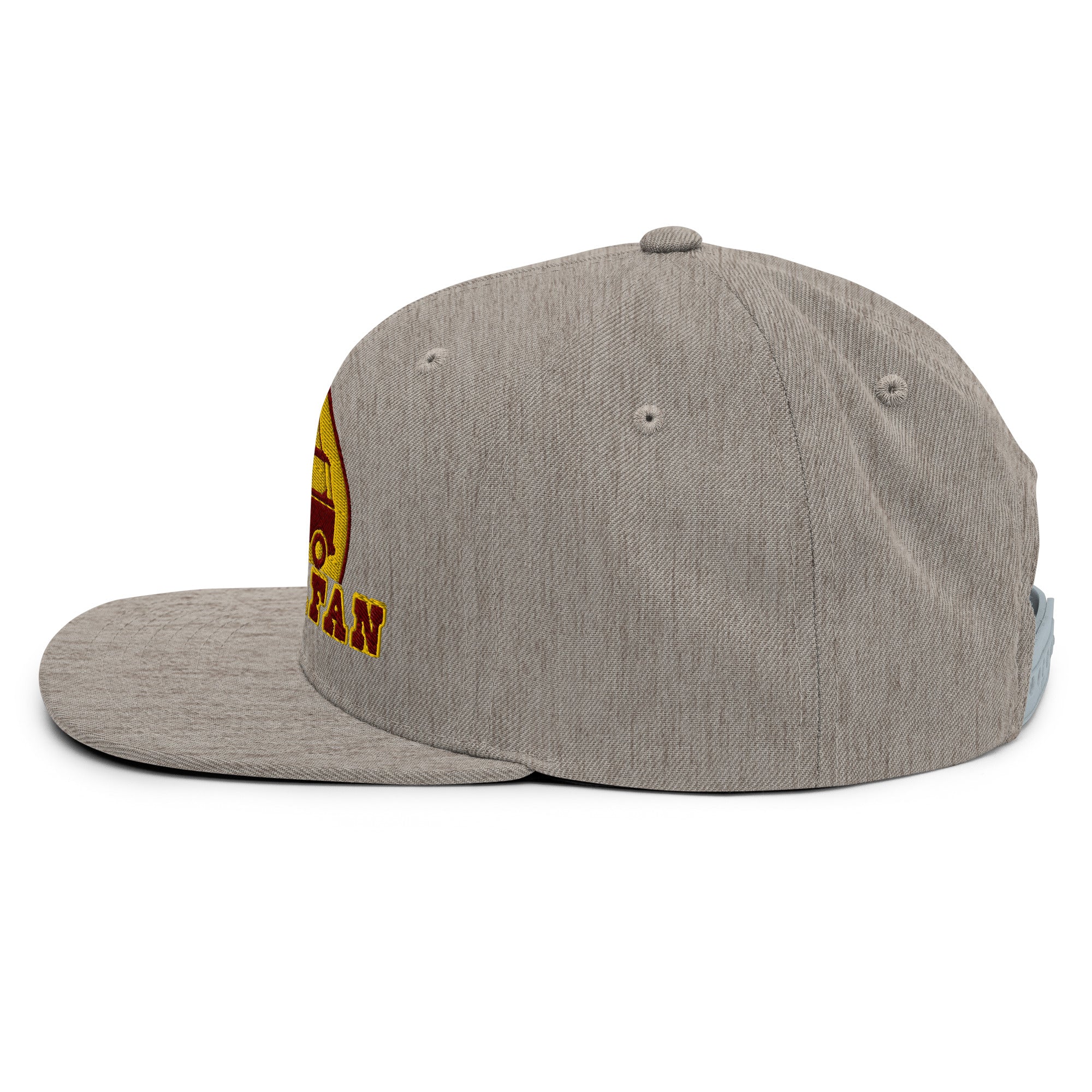 Snapback Wool Blend Cap Camperfan marroon/yellow