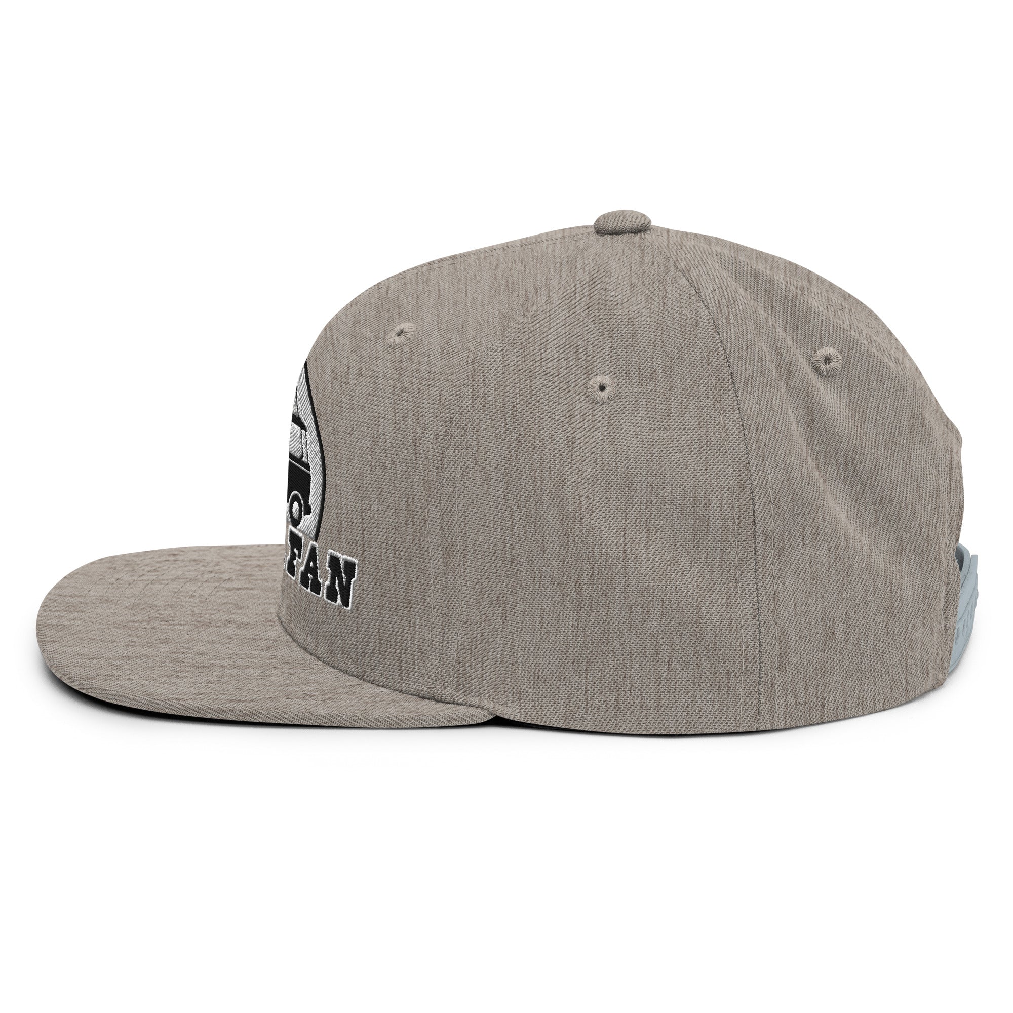 Two-Tone Snapback Wool Blend Cap Camperfan white/black