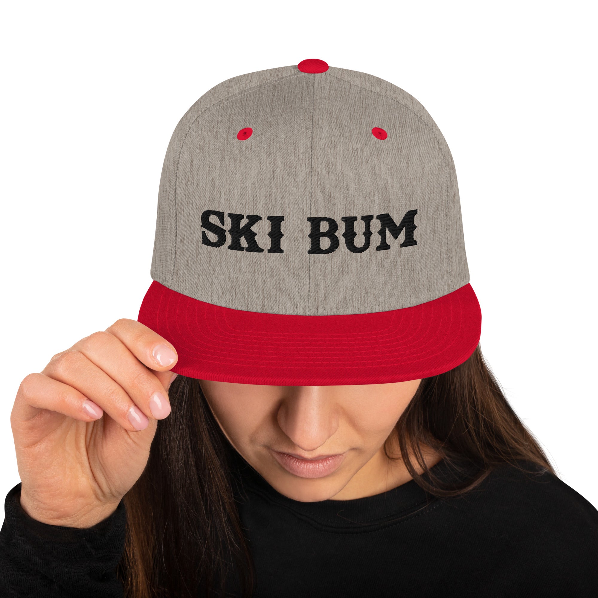 Casquette Snapback Wool Blend bicolore Ski Bum Black