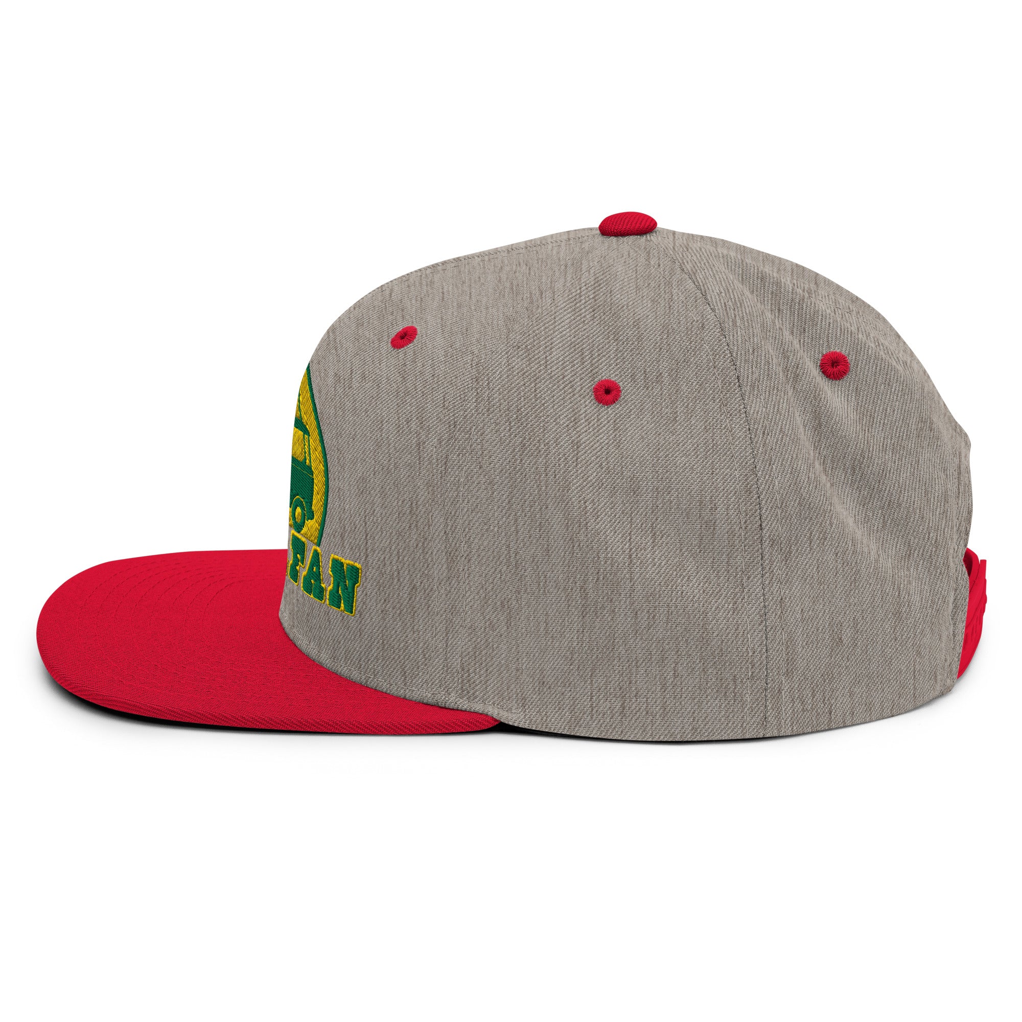 Two-Tone Snapback Wool Blend Cap Camperfan green/yellow