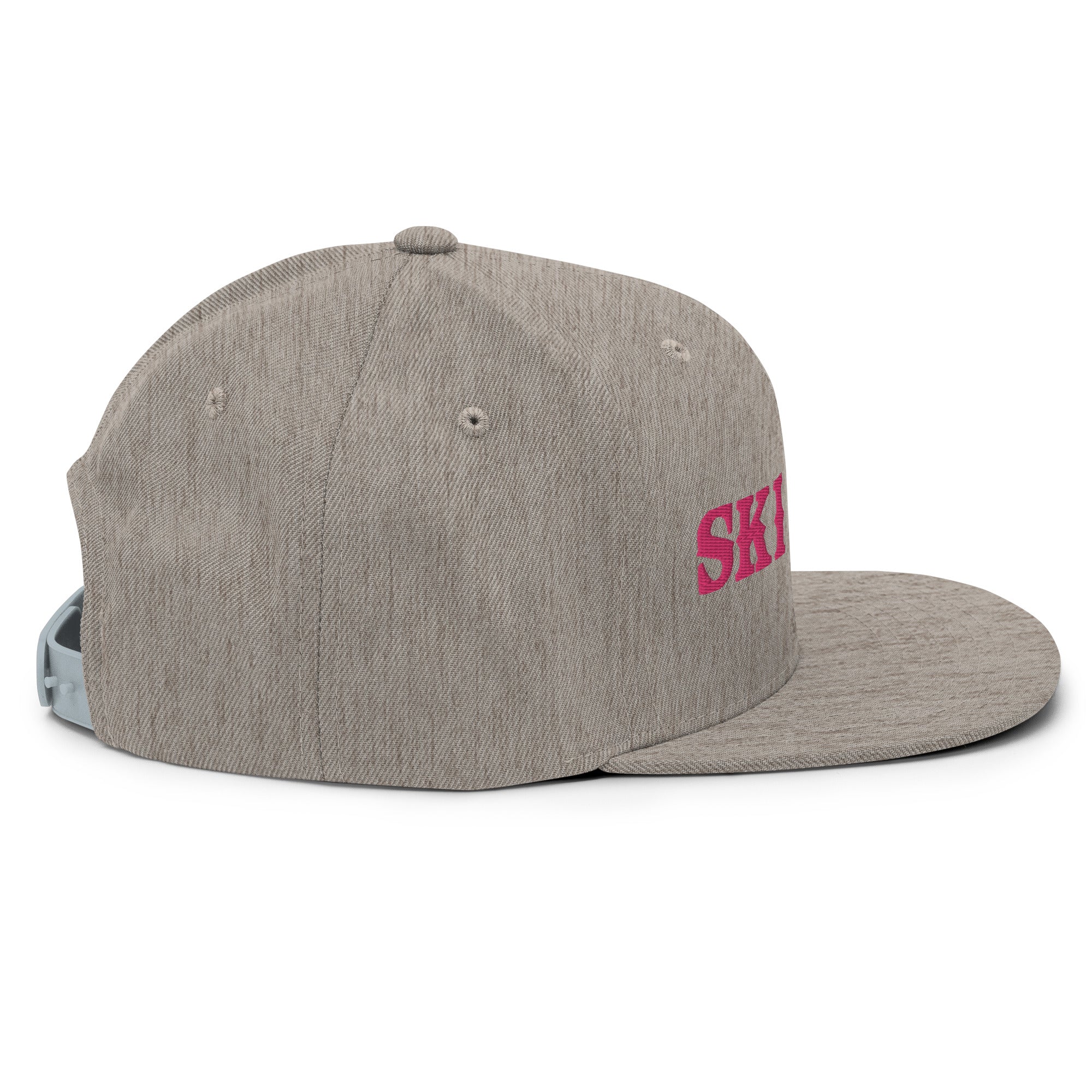 Snapback Wool Blend Cap Ski Bum Flamingo