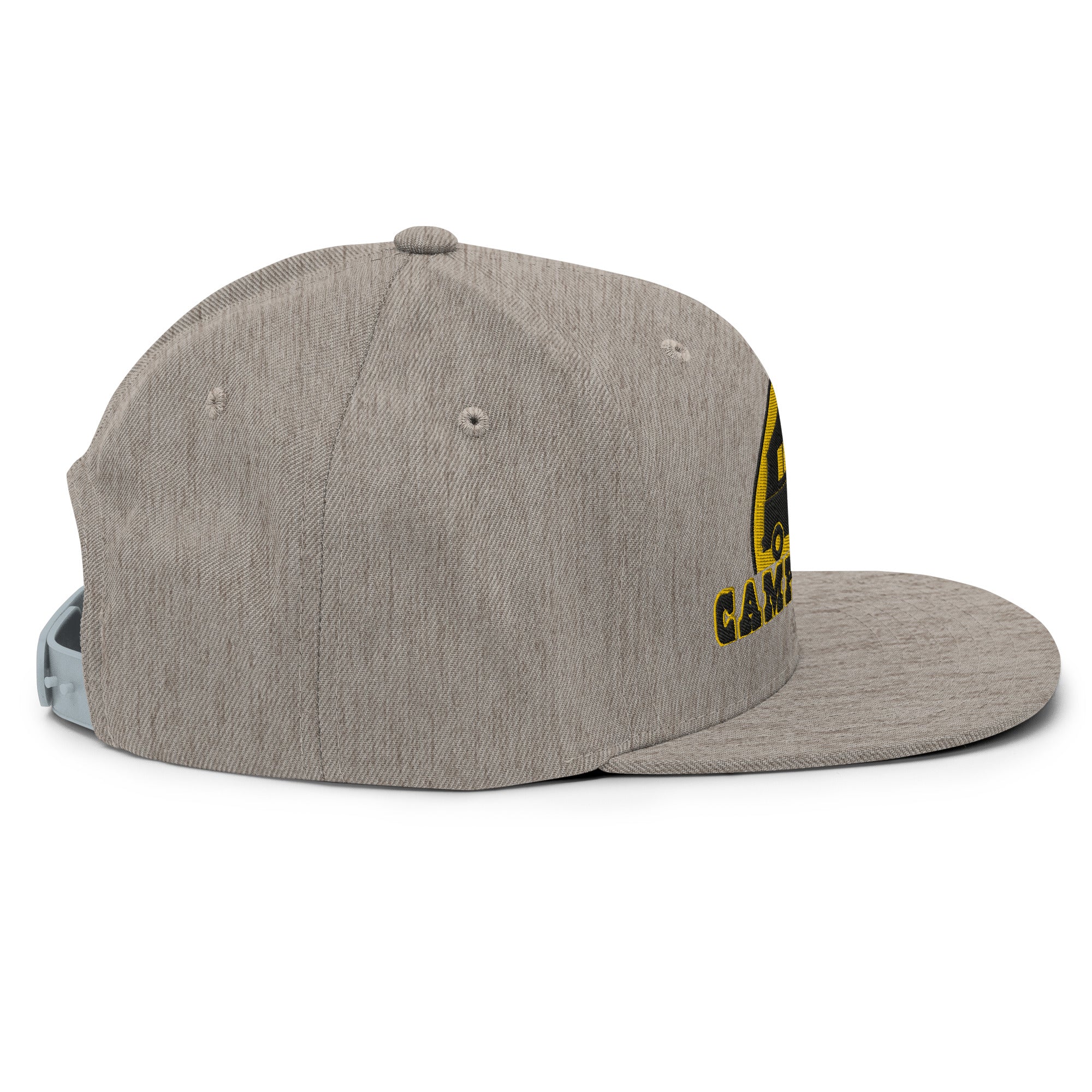 Snapback Wool Blend Cap Camperfan black/yellow