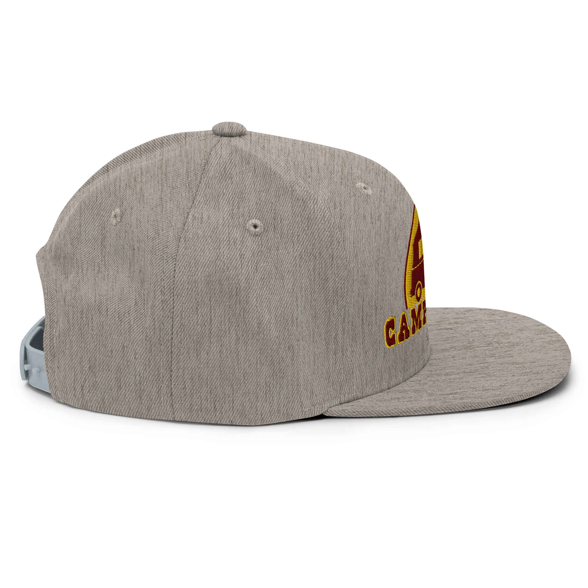 Snapback Wool Blend Cap Camperfan marroon/yellow