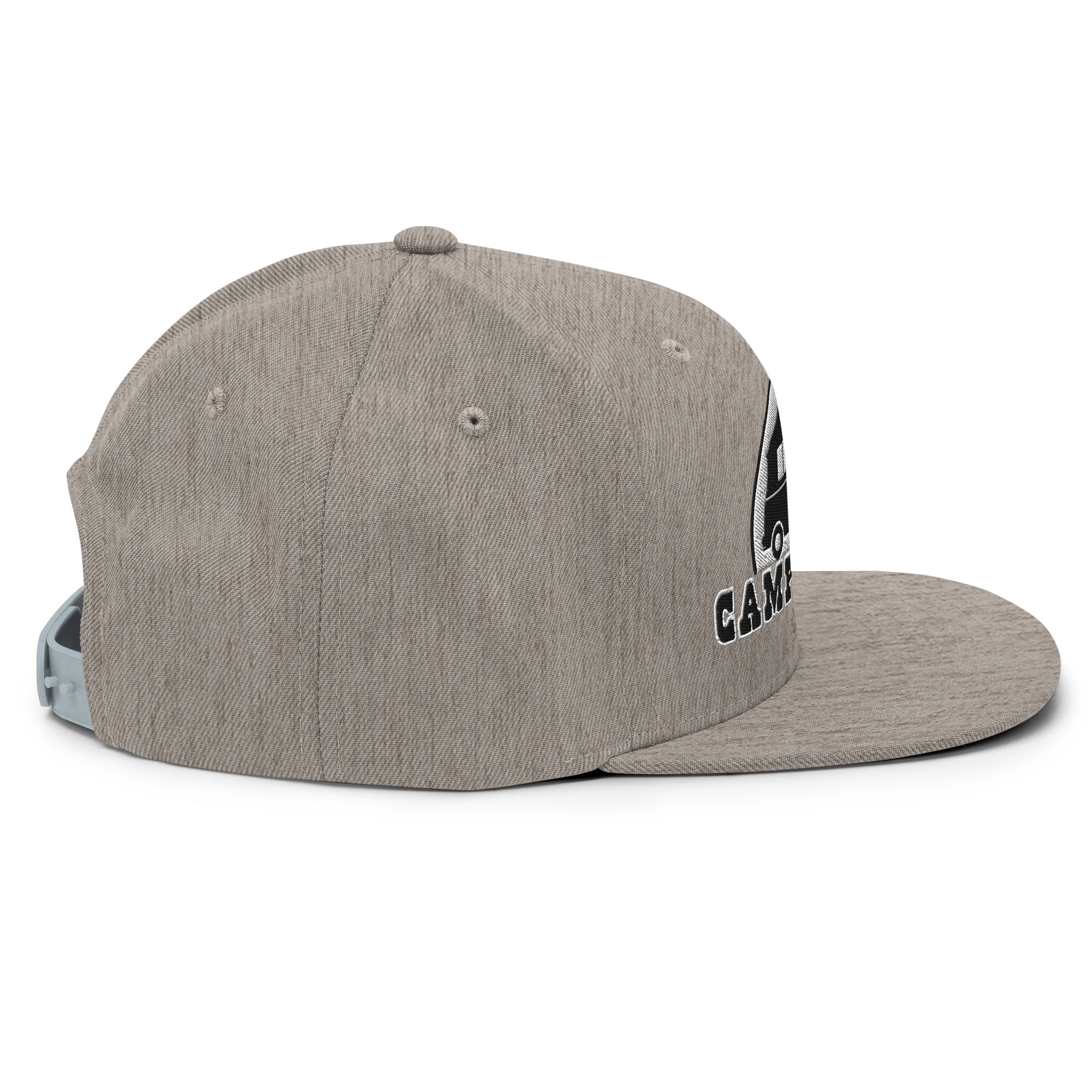 Two-Tone Snapback Wool Blend Cap Camperfan white/black