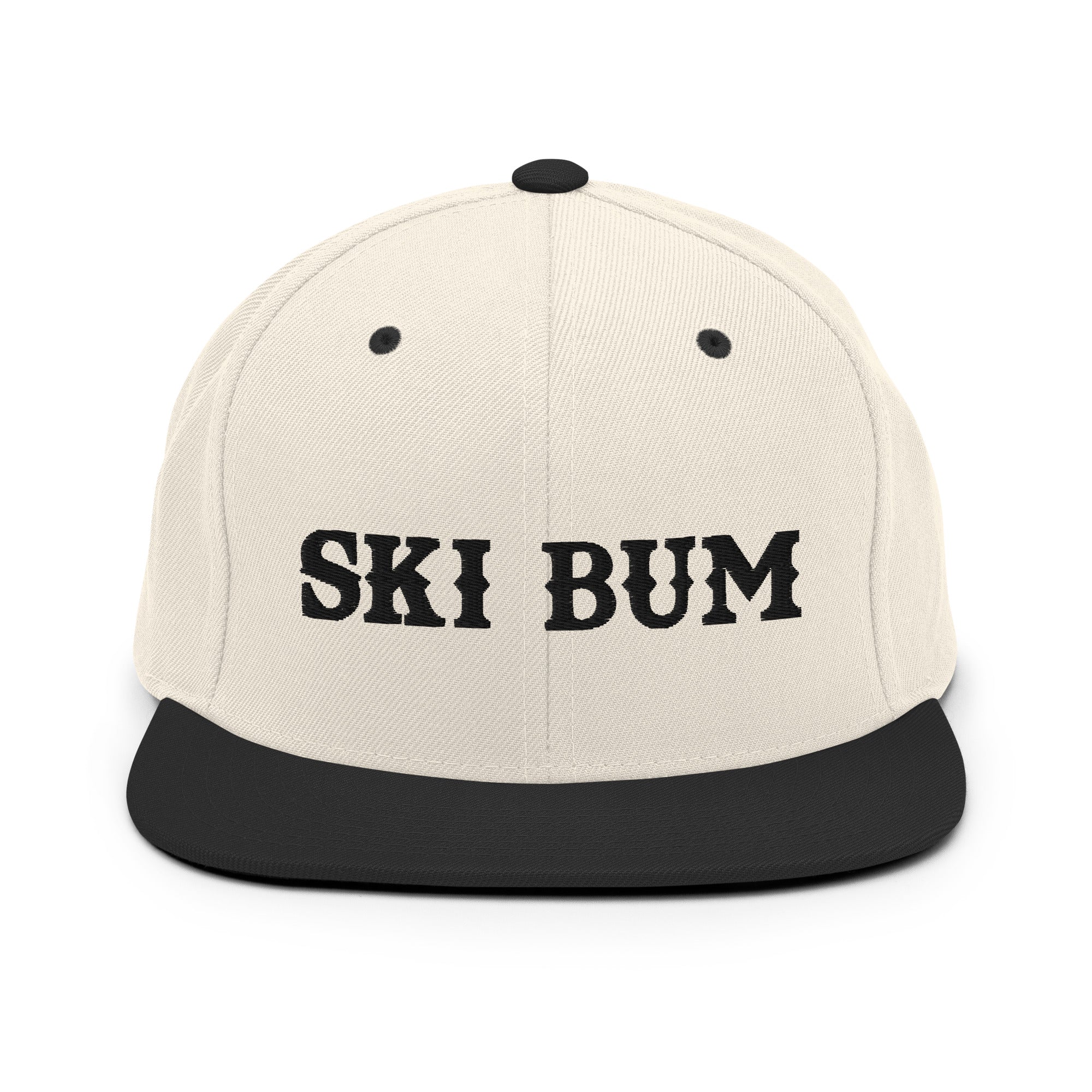 Casquette Snapback Wool Blend bicolore Ski Bum Black