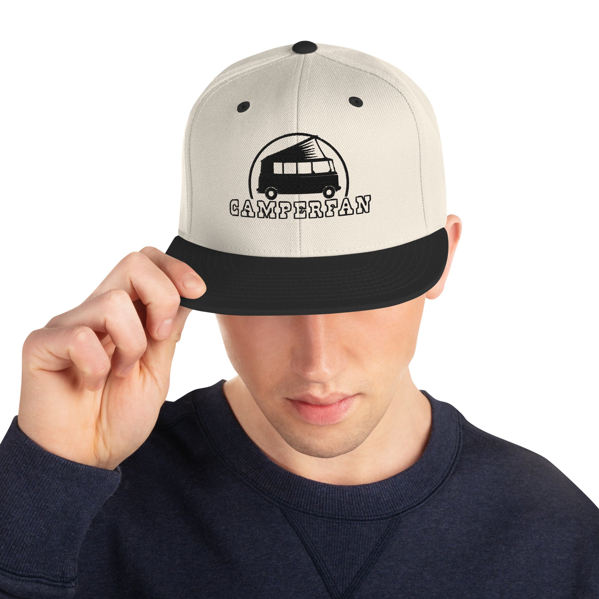 Casquette Snapback Wool Blend bicolore Camperfan black