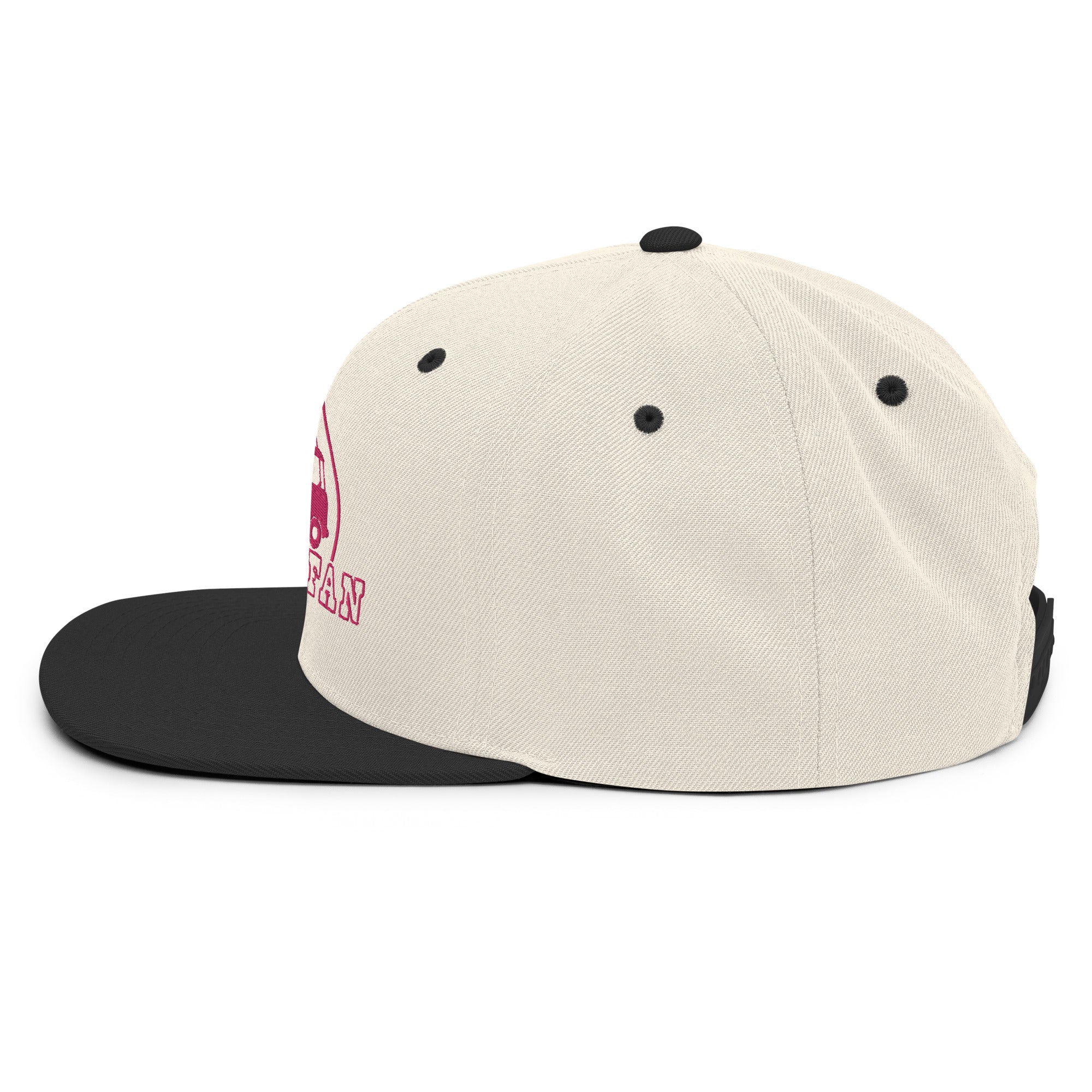 Two-Tone Snapback Wool Blend Cap Camperfan flamingo