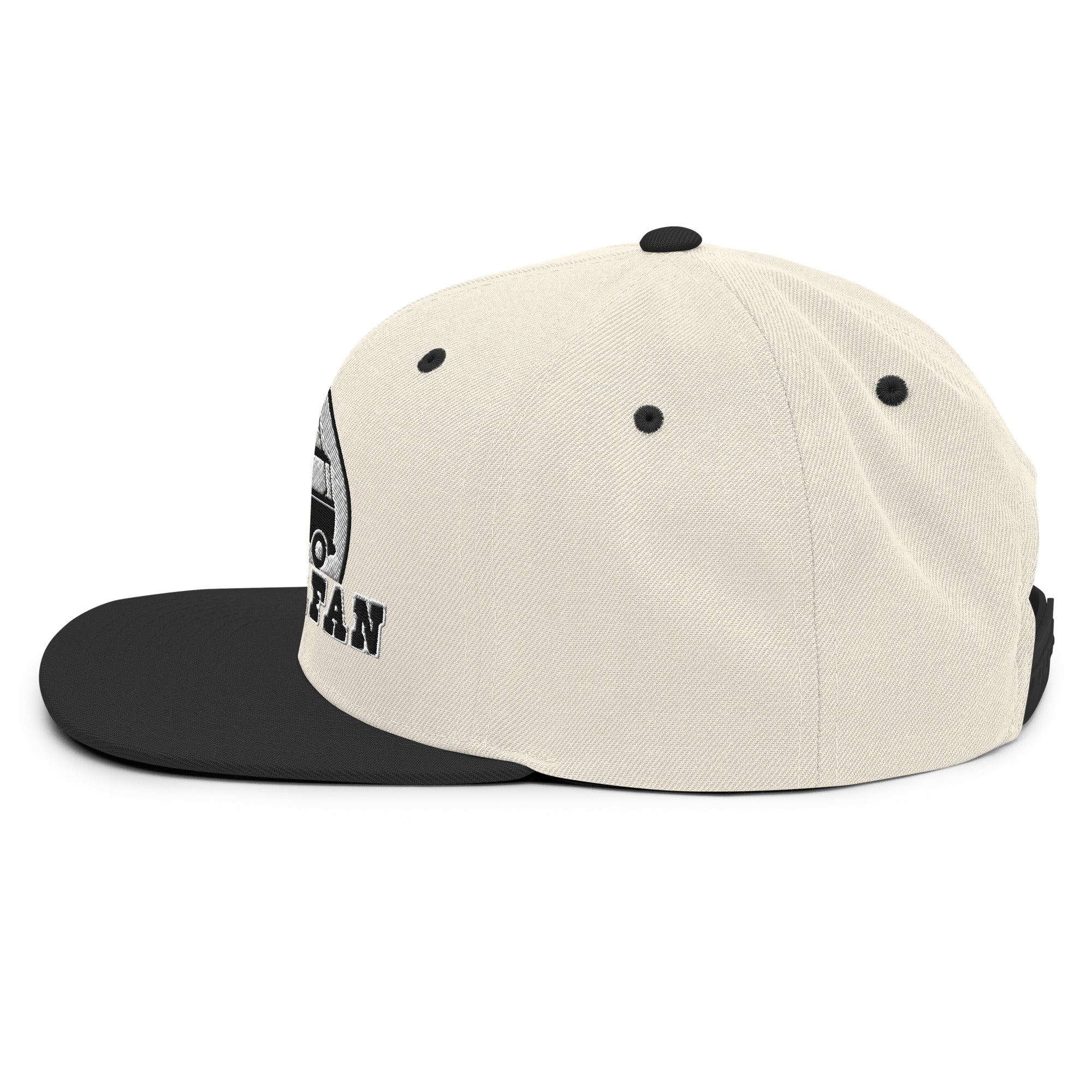 Two-Tone Snapback Wool Blend Cap Camperfan white/black