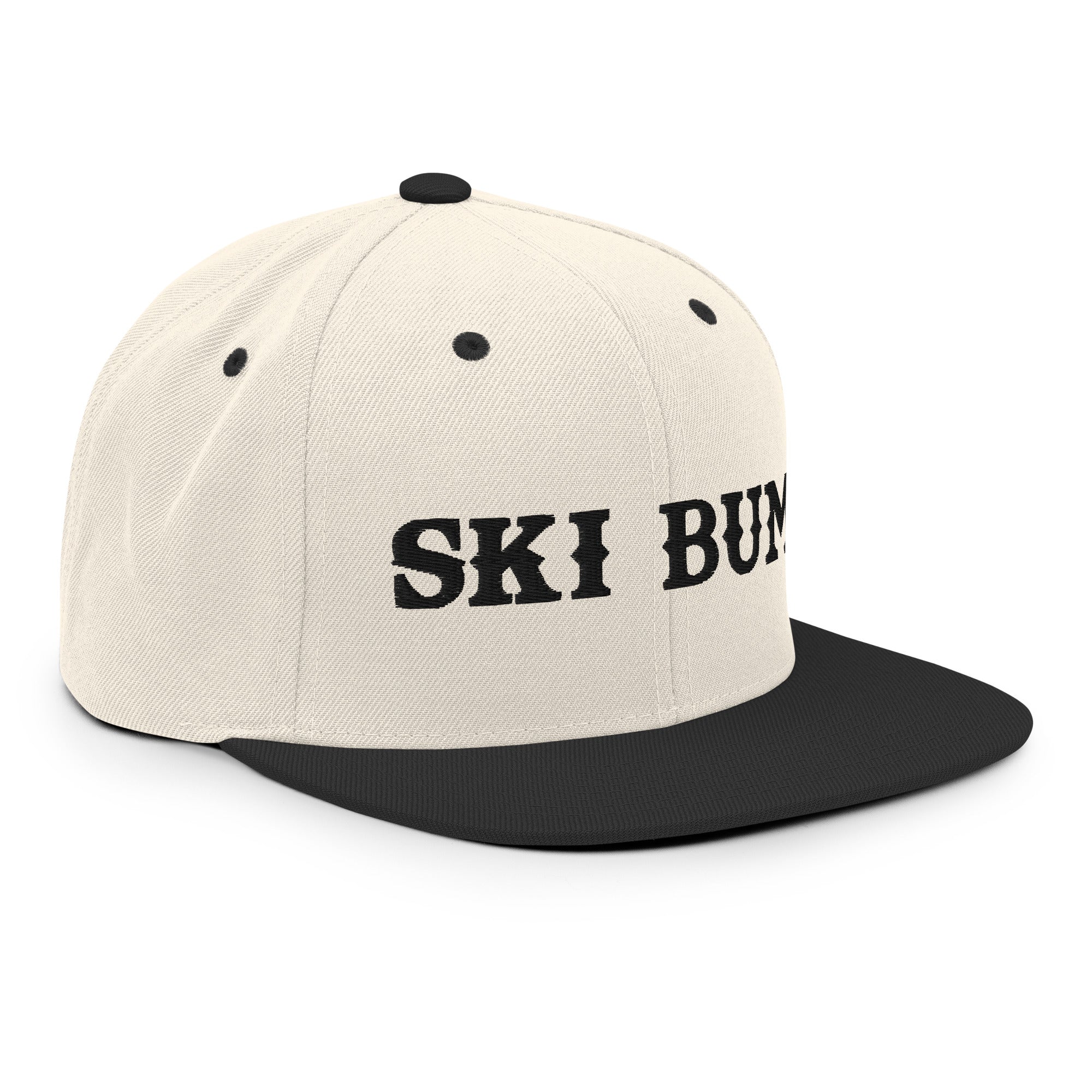 Casquette Snapback Wool Blend bicolore Ski Bum Black