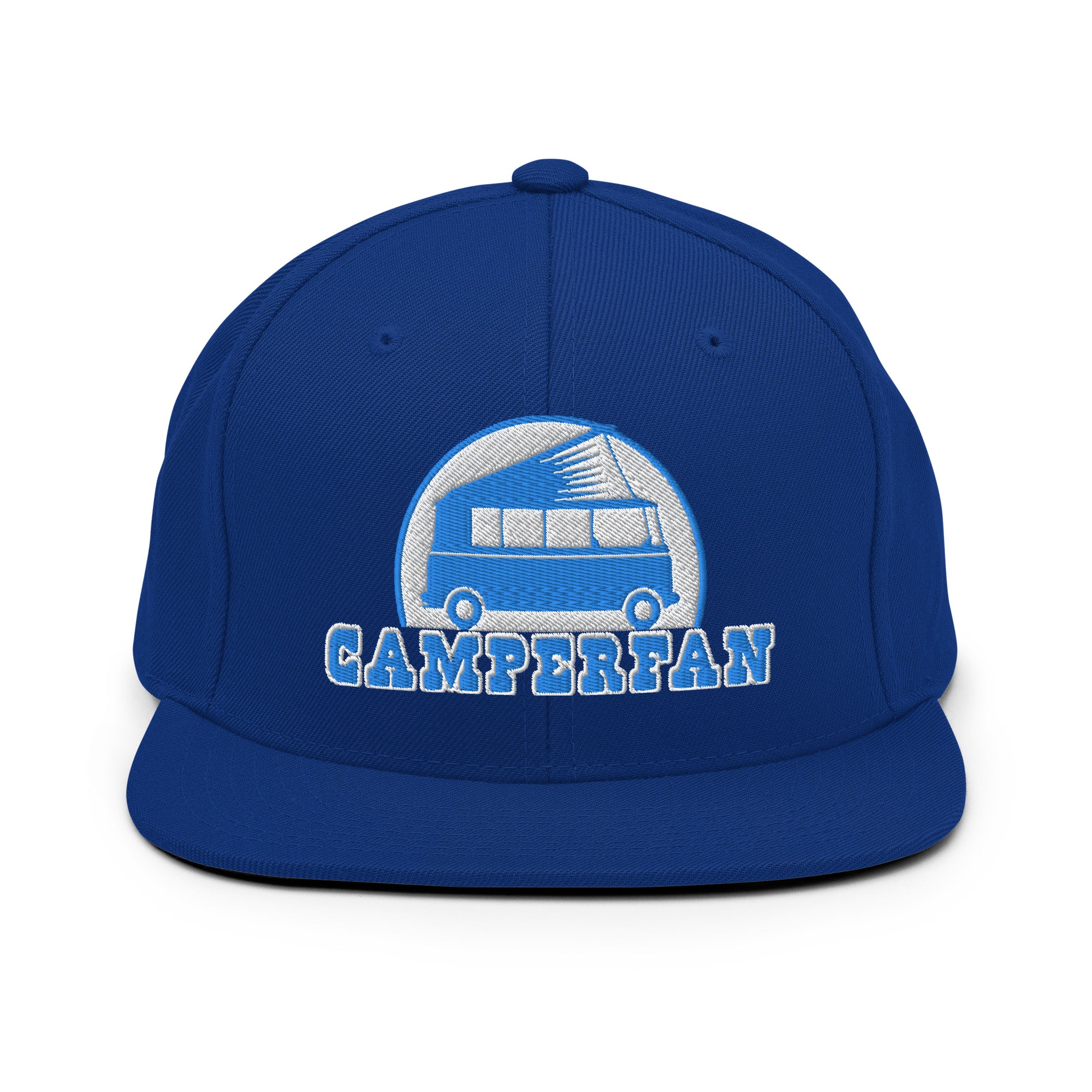 Two-Tone Snapback Wool Blend Cap Camperfan blue/white