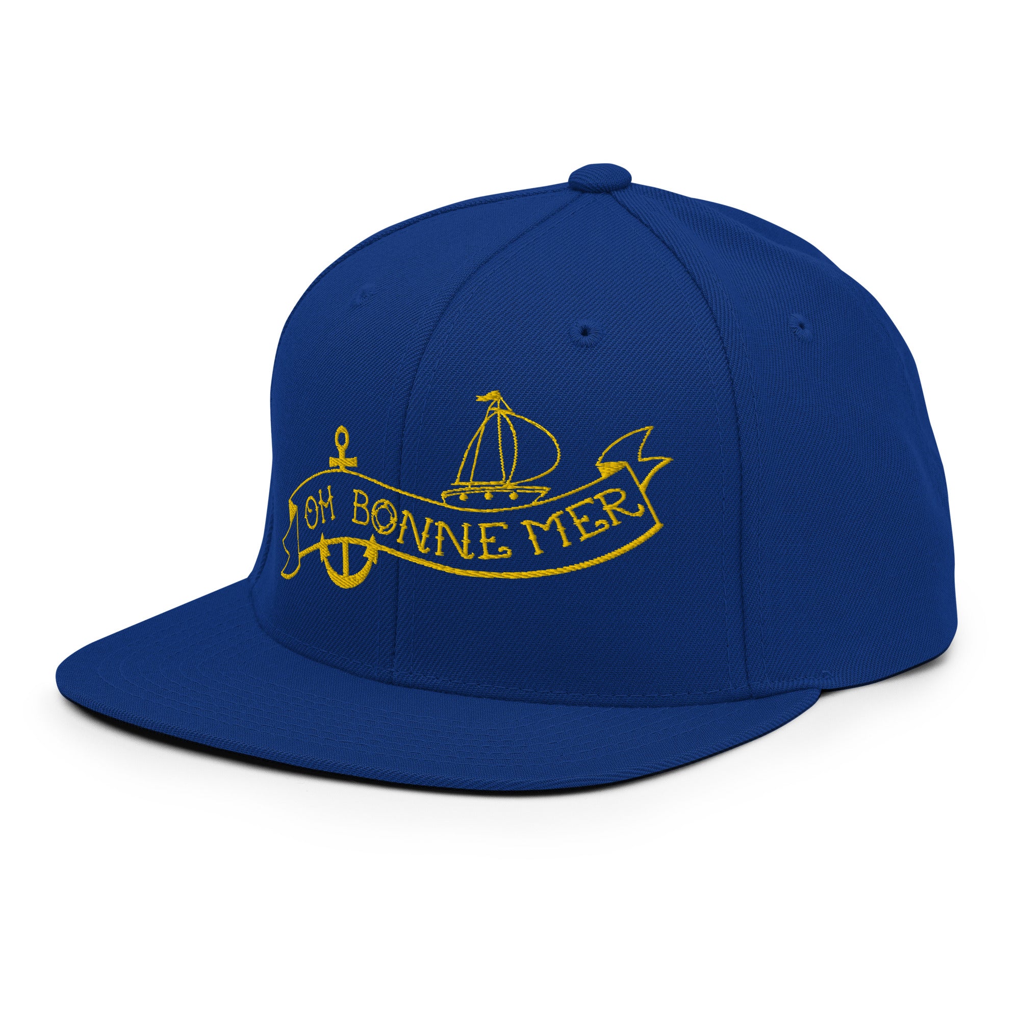 Snapback Wool Blend Cap Oh Bonne Mer Tattoo Gold