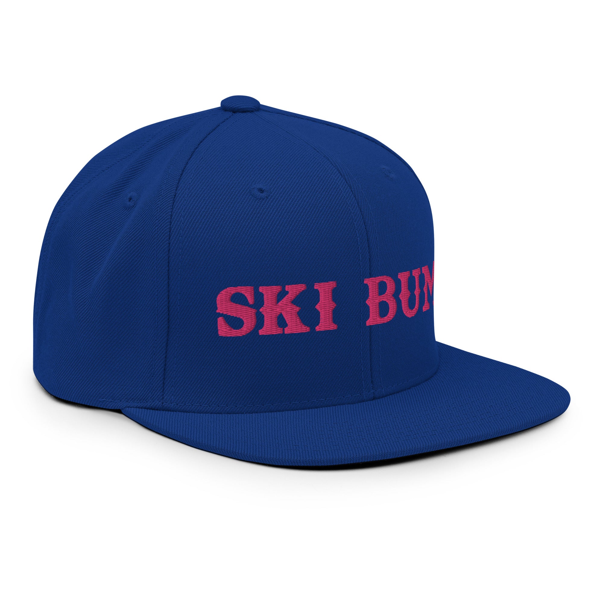 Snapback Wool Blend Cap Ski Bum Flamingo