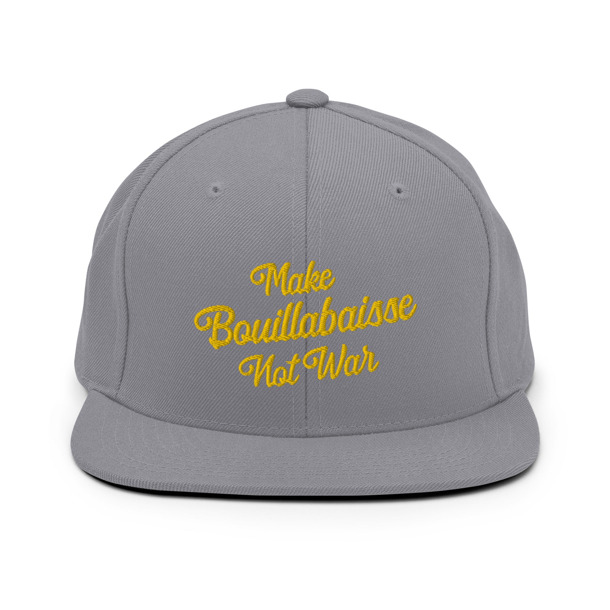 Snapback Wool Blend Cap Make Bouillabaisse Not War