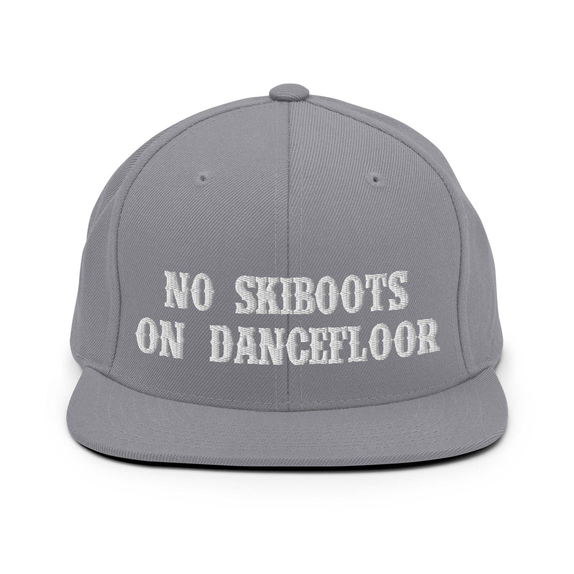 Snapback Wool Blend Cap No Skiboots on Dancefloor White