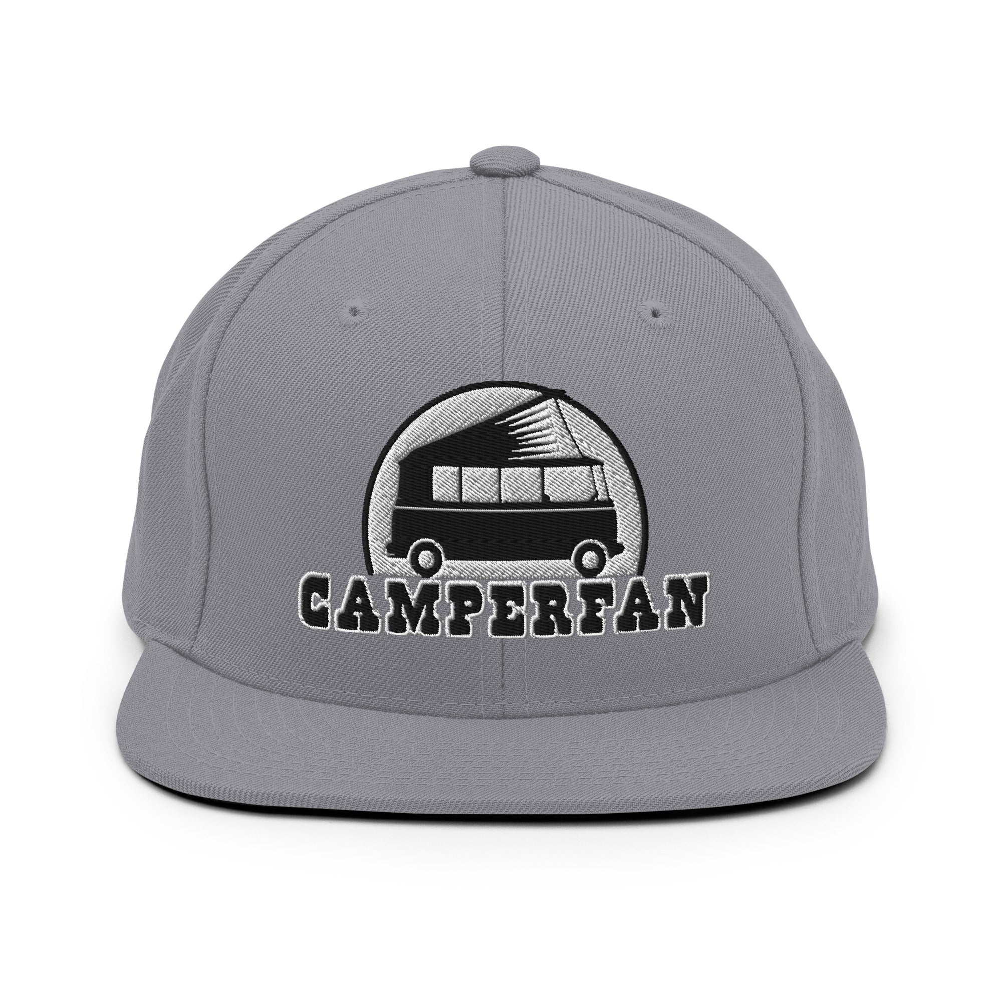 Two-Tone Snapback Wool Blend Cap Camperfan white/black